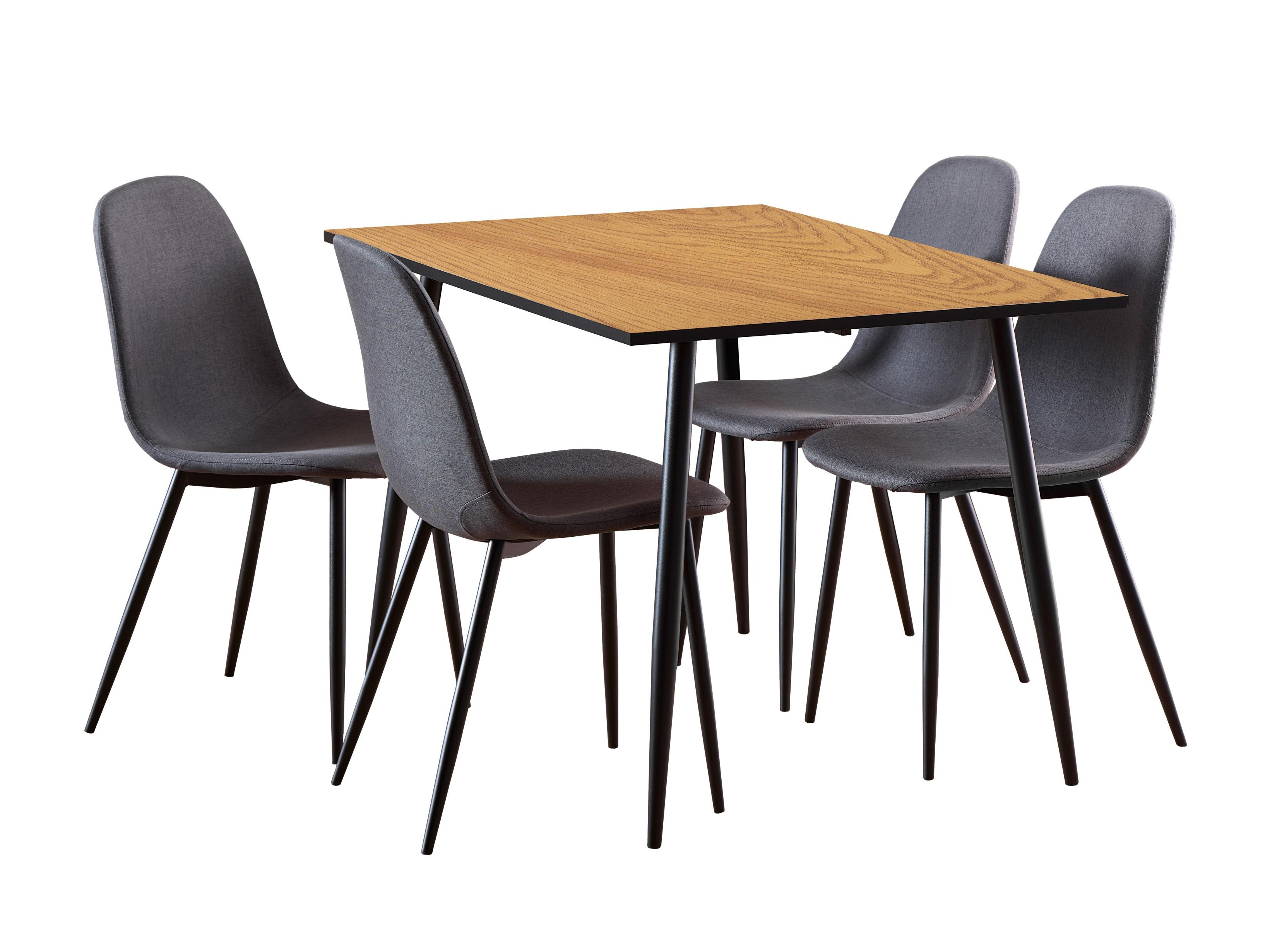 Conjunto de mesas y sillas para comedor Norsica 985 (Roble salvaje)