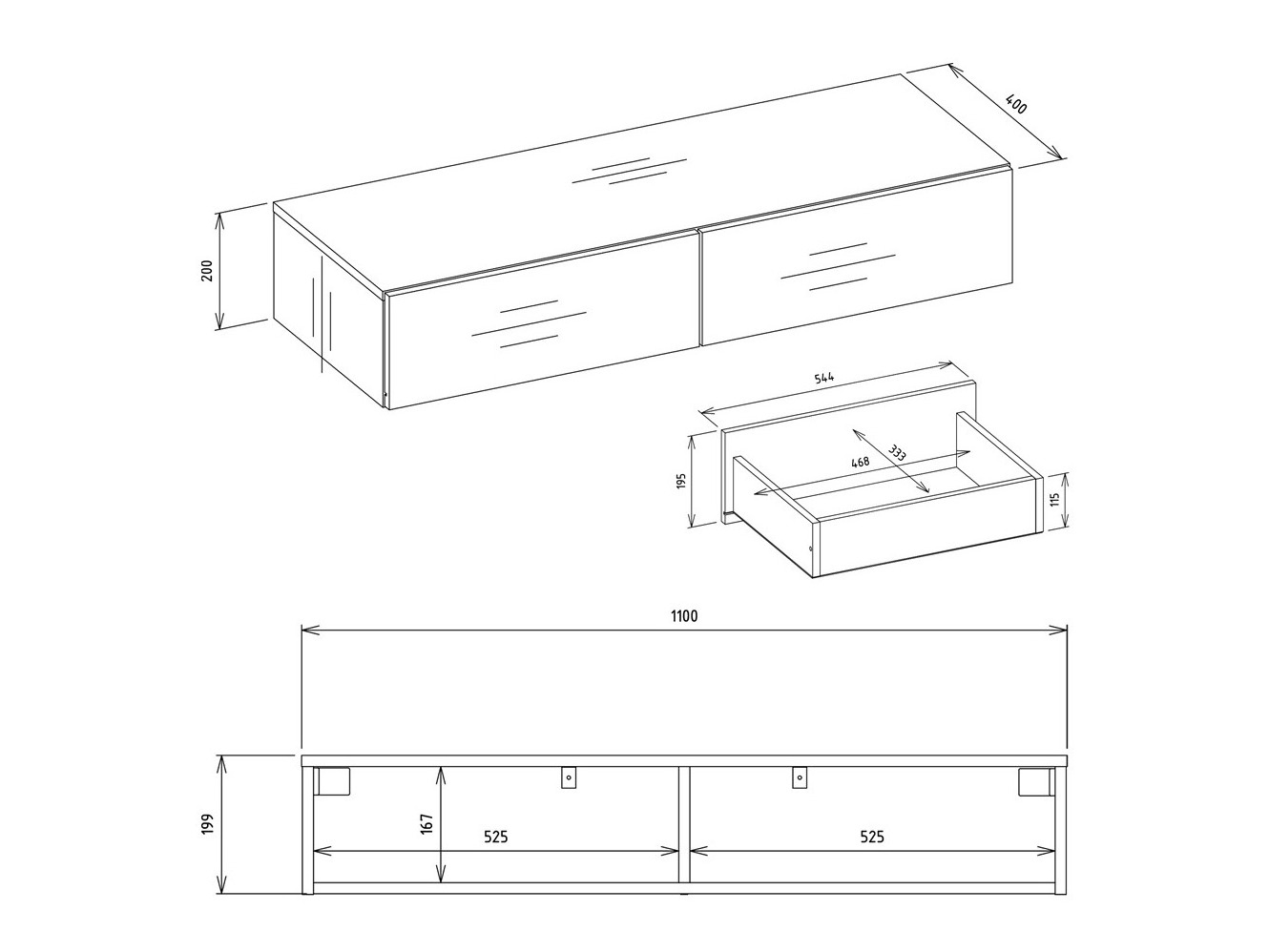 Consola Mandeville 341 (Blanco)