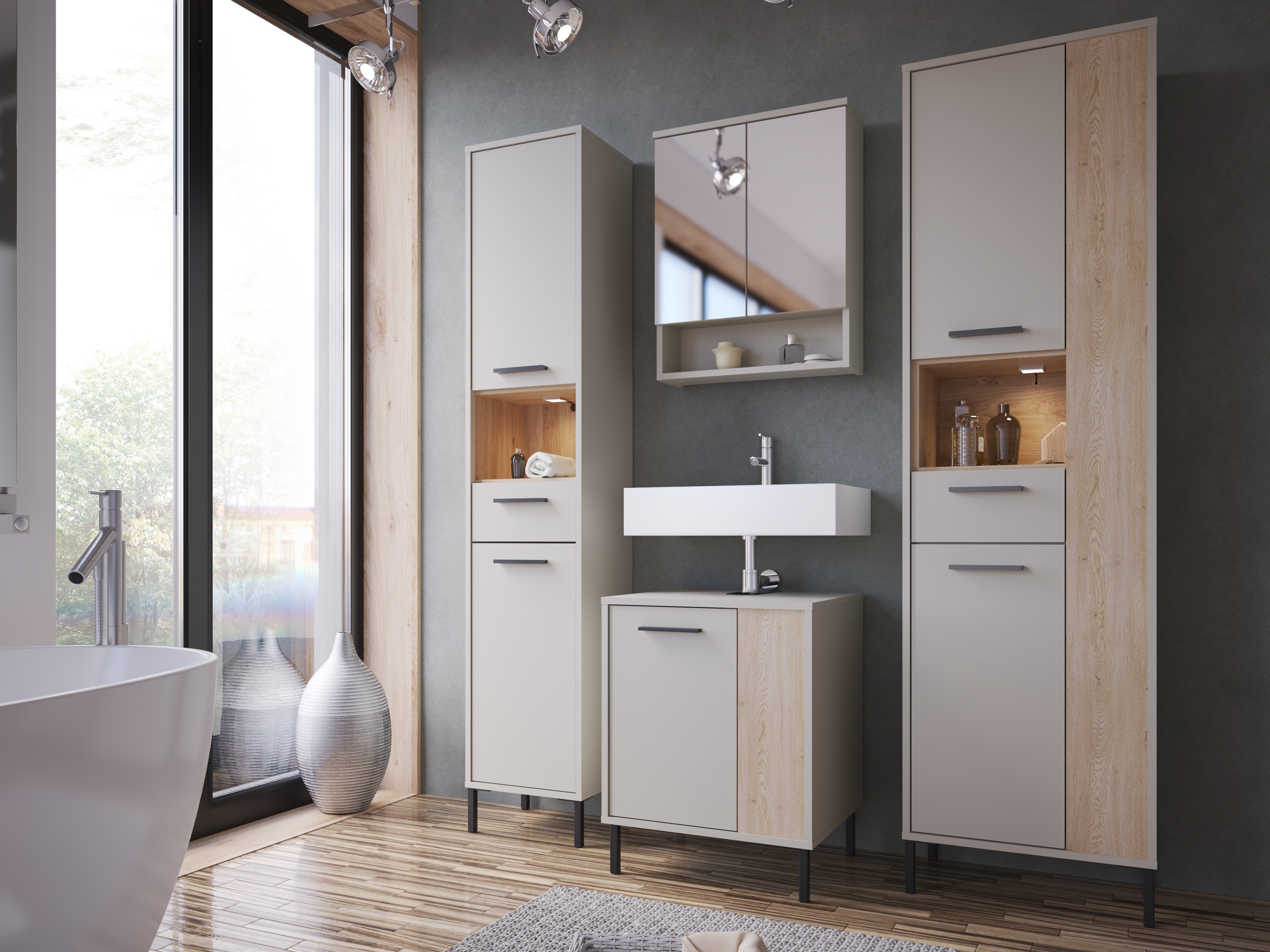 Conjunto de mueble de baño Camelbu 106