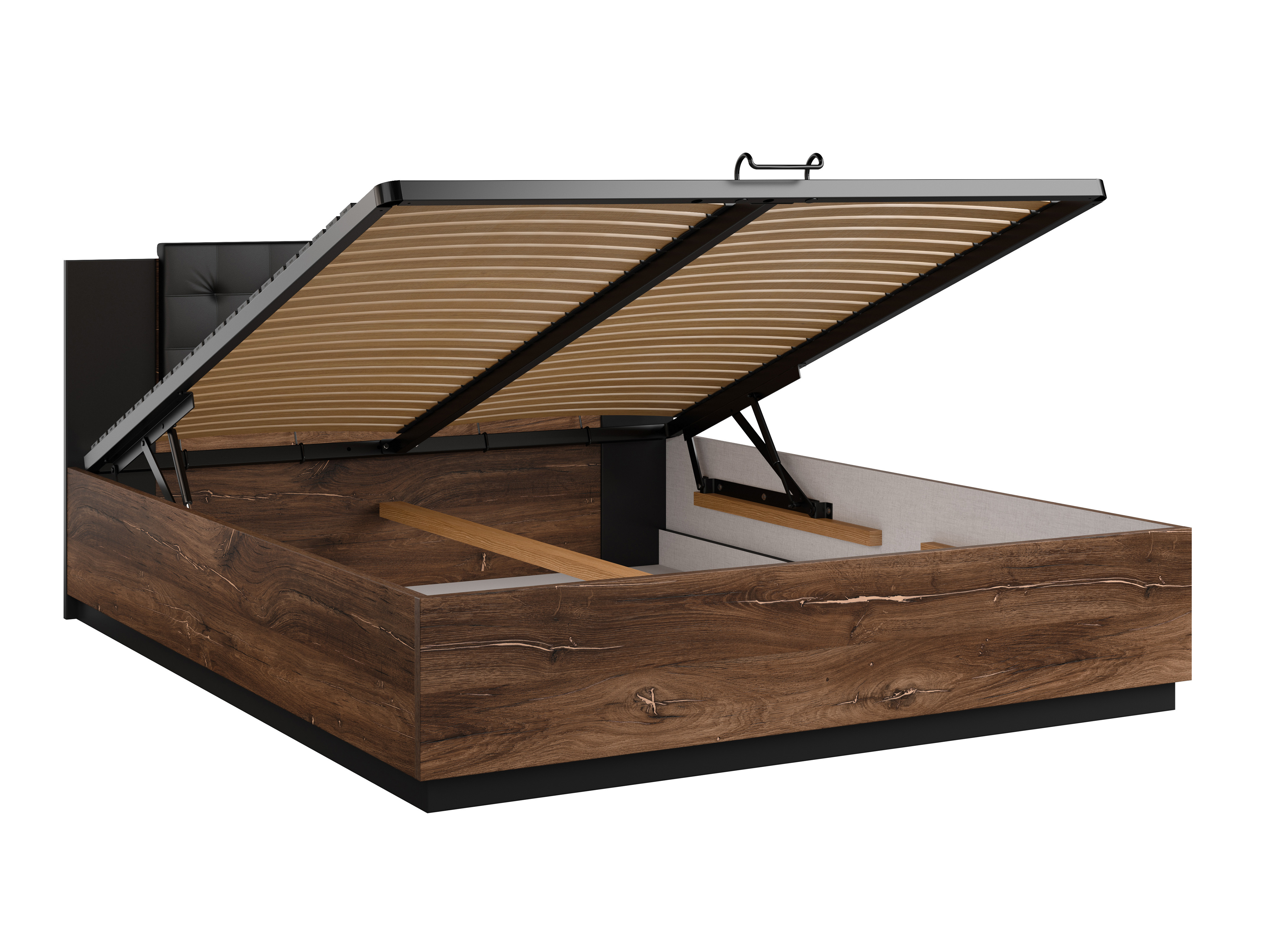 Cama Felelie 104 (Roble Flagstaf oscuro + Cobre)