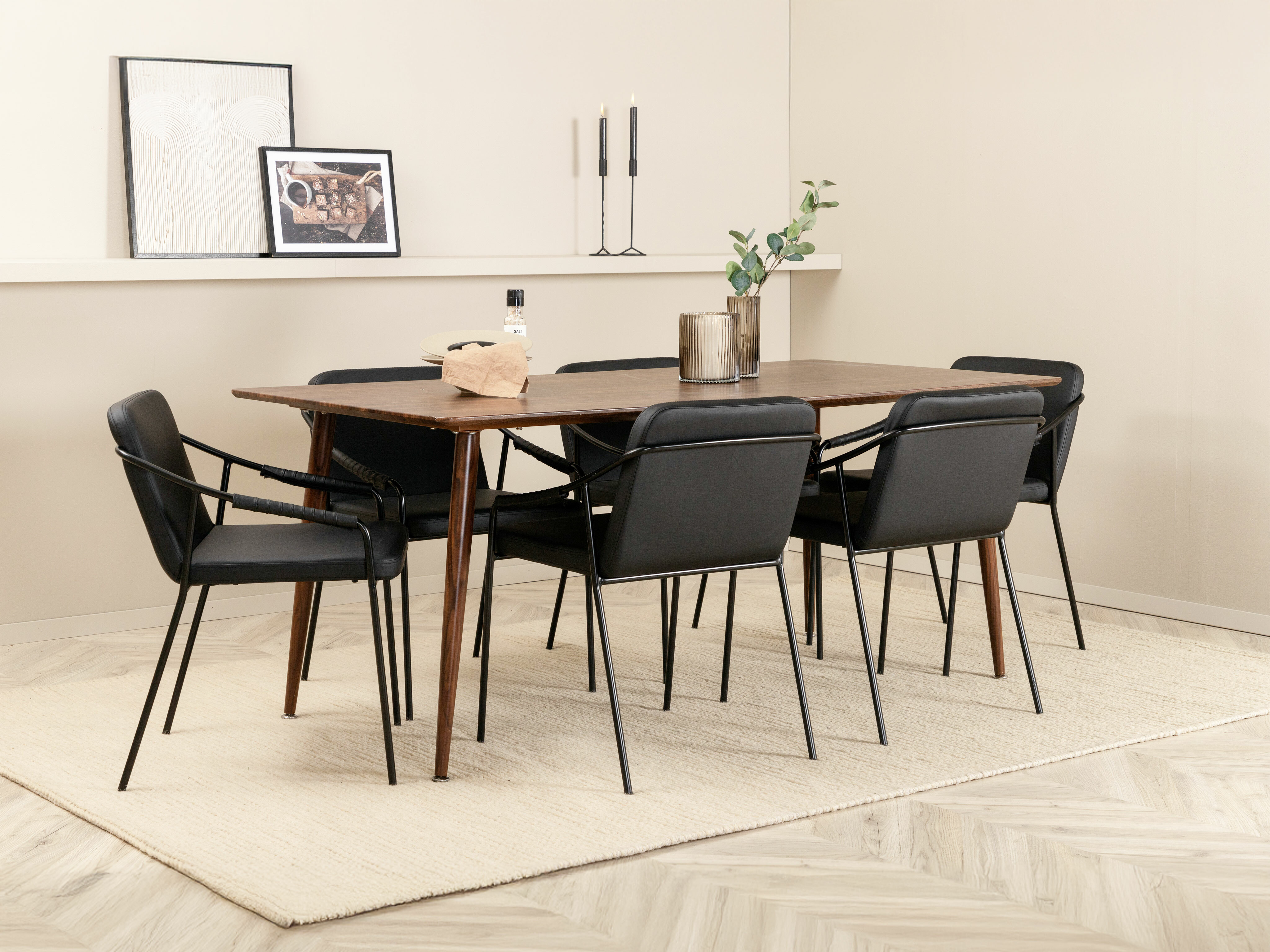 Conjunto de mesas y sillas para comedor Dallas 3872