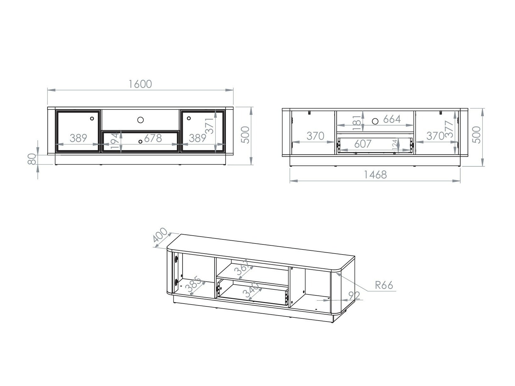 Mueble TV Cavrome 103