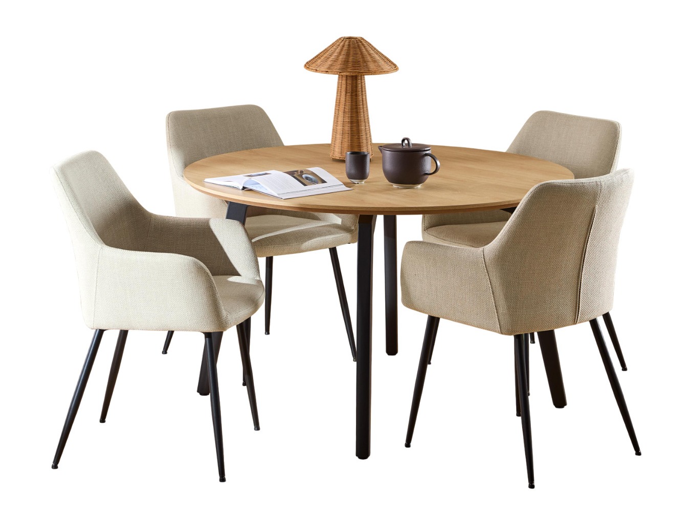 Conjunto de mesas y sillas para comedor Norsica 1010