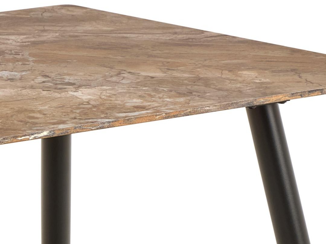 Conjunto de mesas y sillas para comedor Norsica 1012 (Mármol marrón)