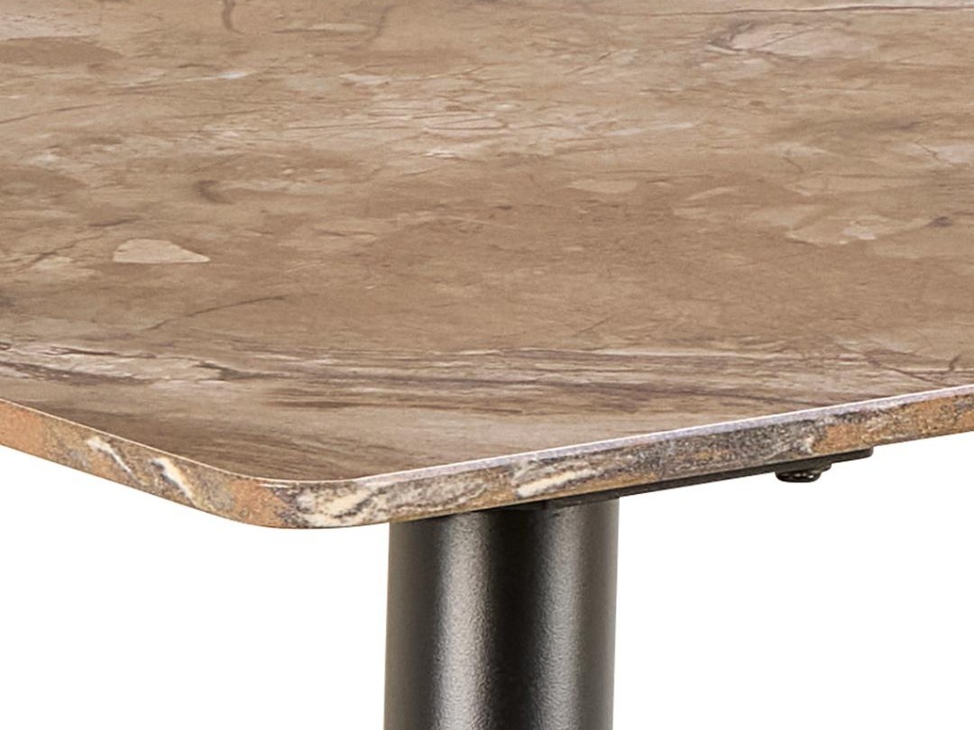 Conjunto de mesas y sillas para comedor Norsica 1012 (Taupe + Negro)