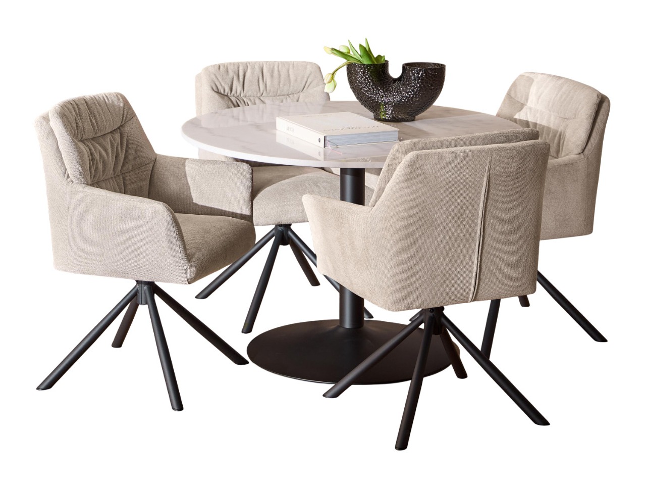 Conjunto de mesas y sillas para comedor Norsica 1017