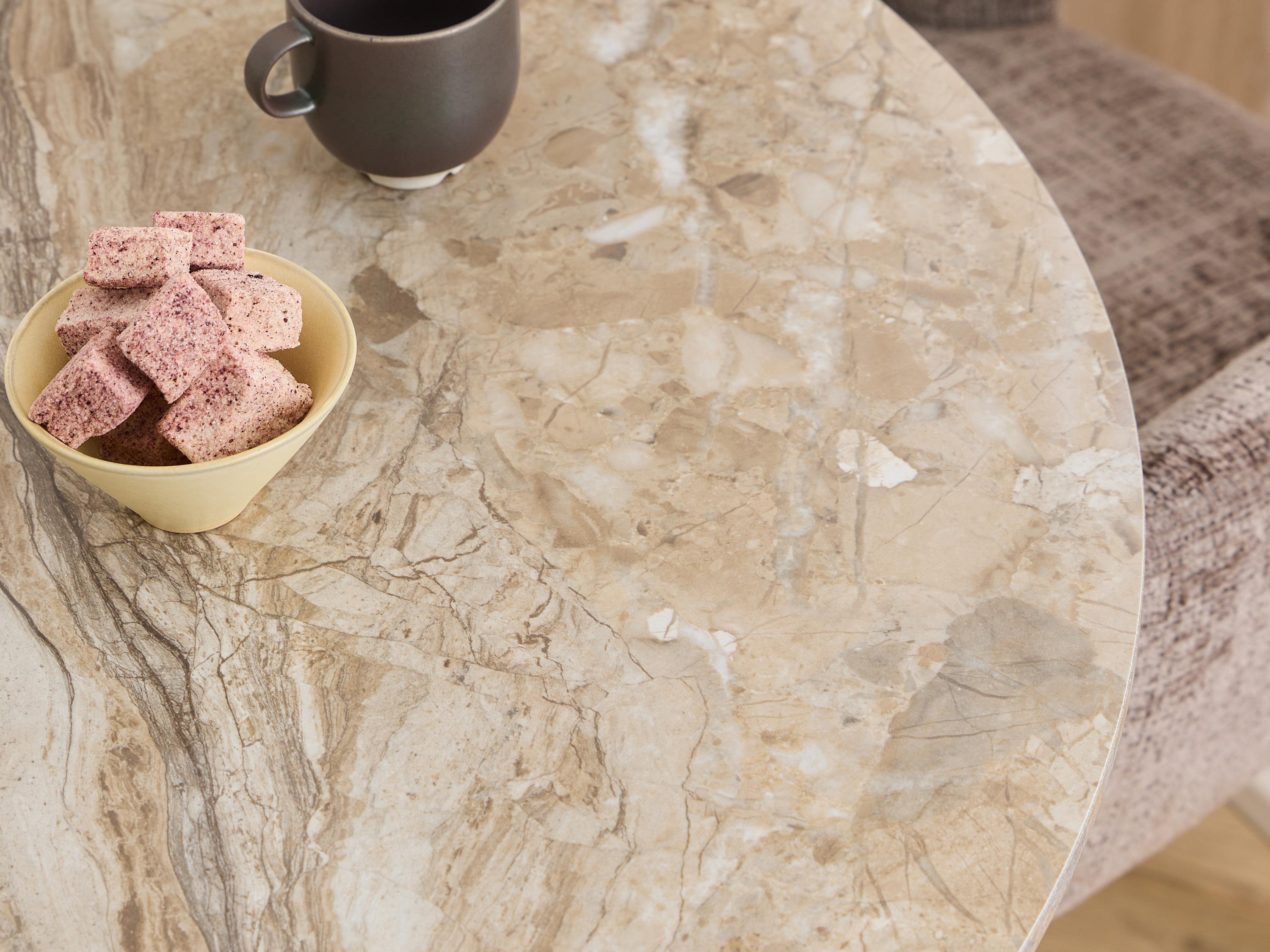 Mesa Norsica 616 (Mármol marrón + Gris)