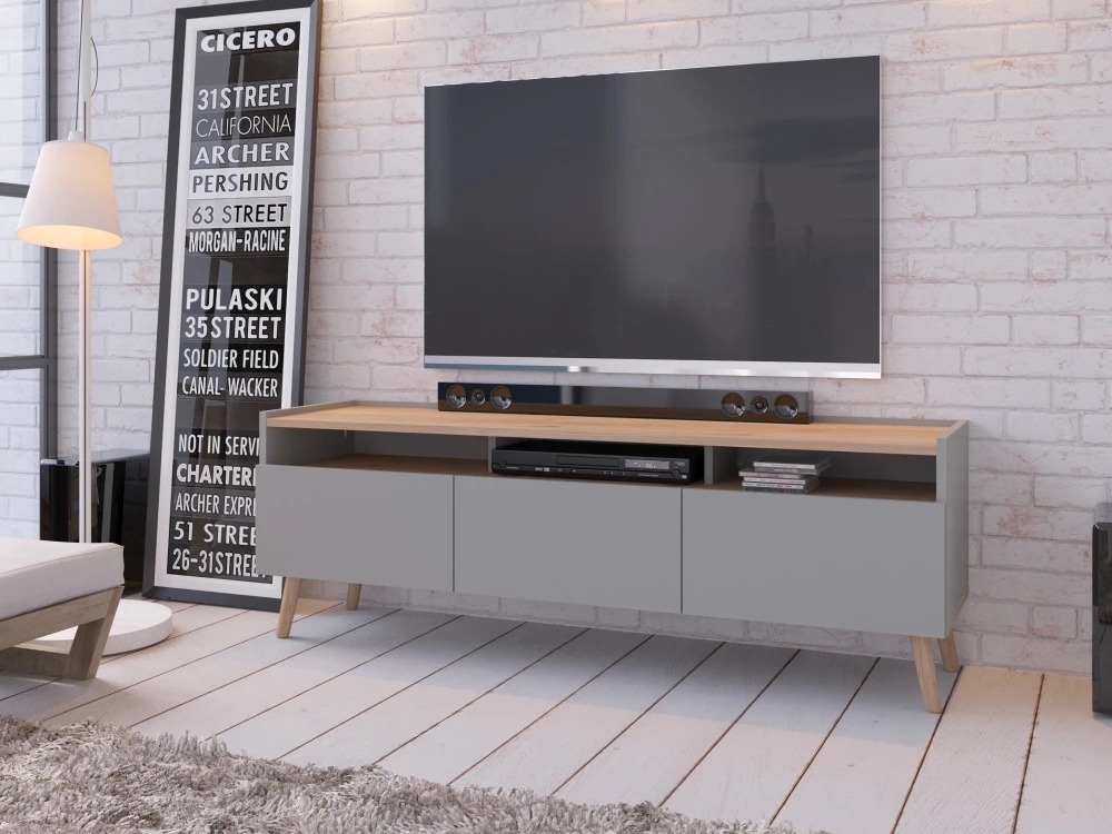 Mueble TV Monmelo 100 (Gris)