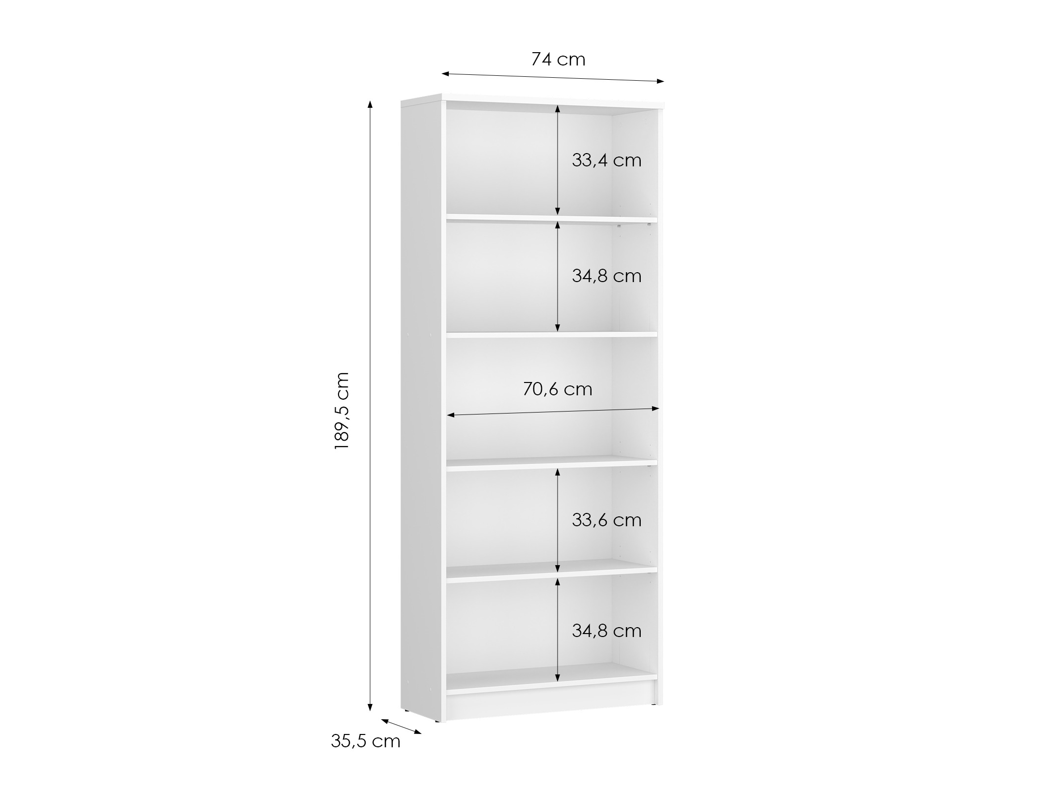 Estantería Ontario 194 (Blanco)