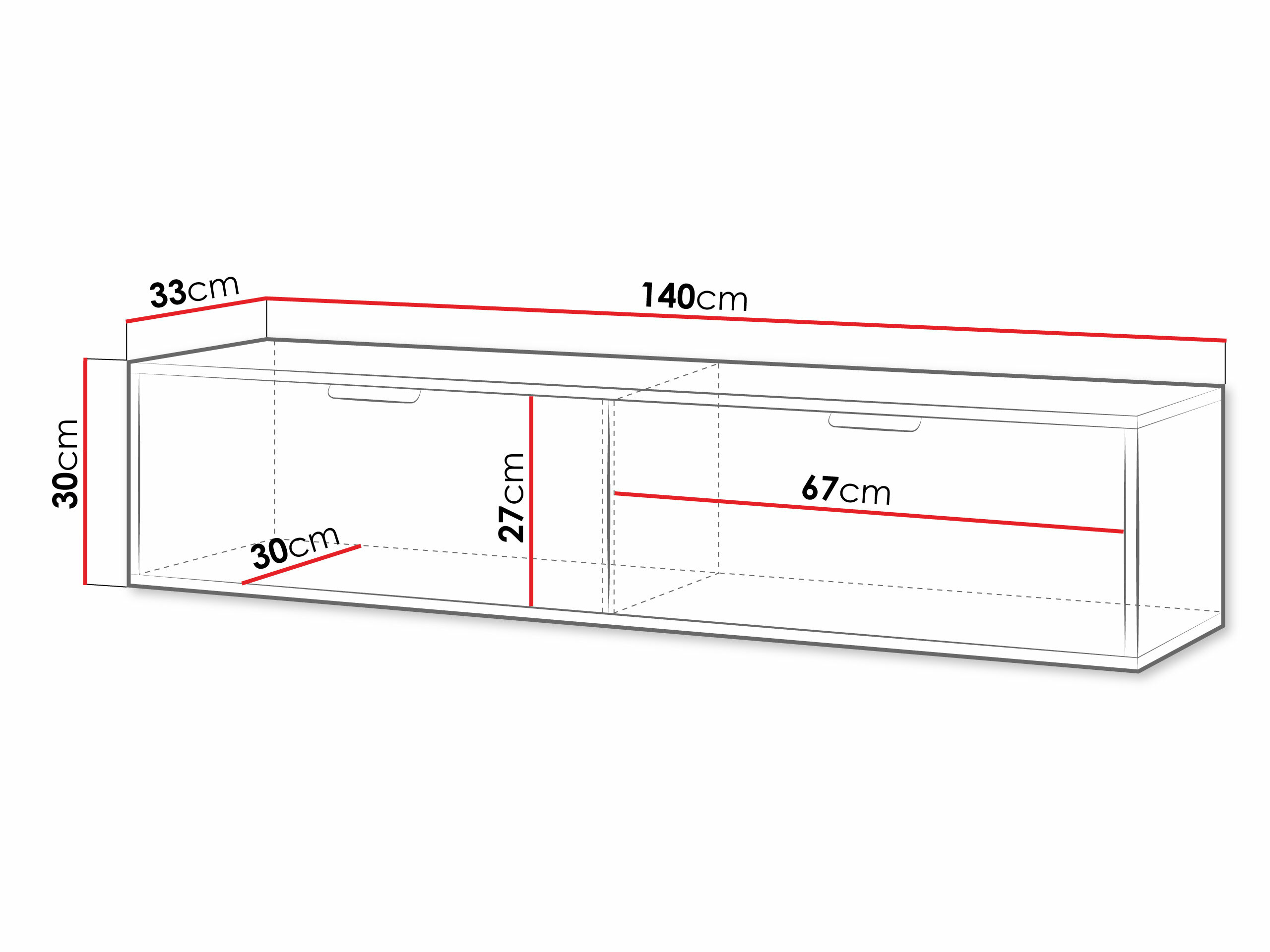 Mueble TV Hamilton 100 (Blanco)