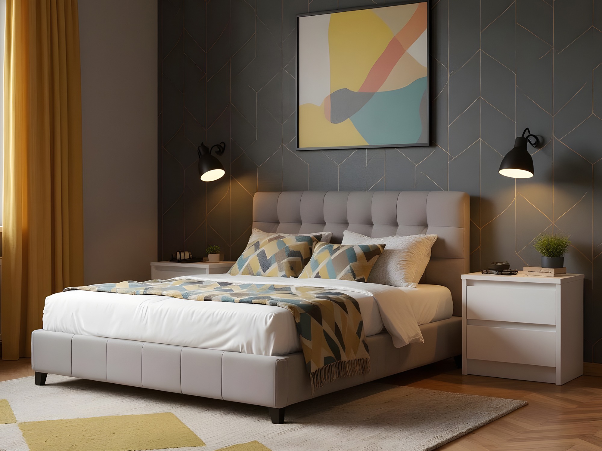 Mesilla de noche Ontario 197 (Blanco)