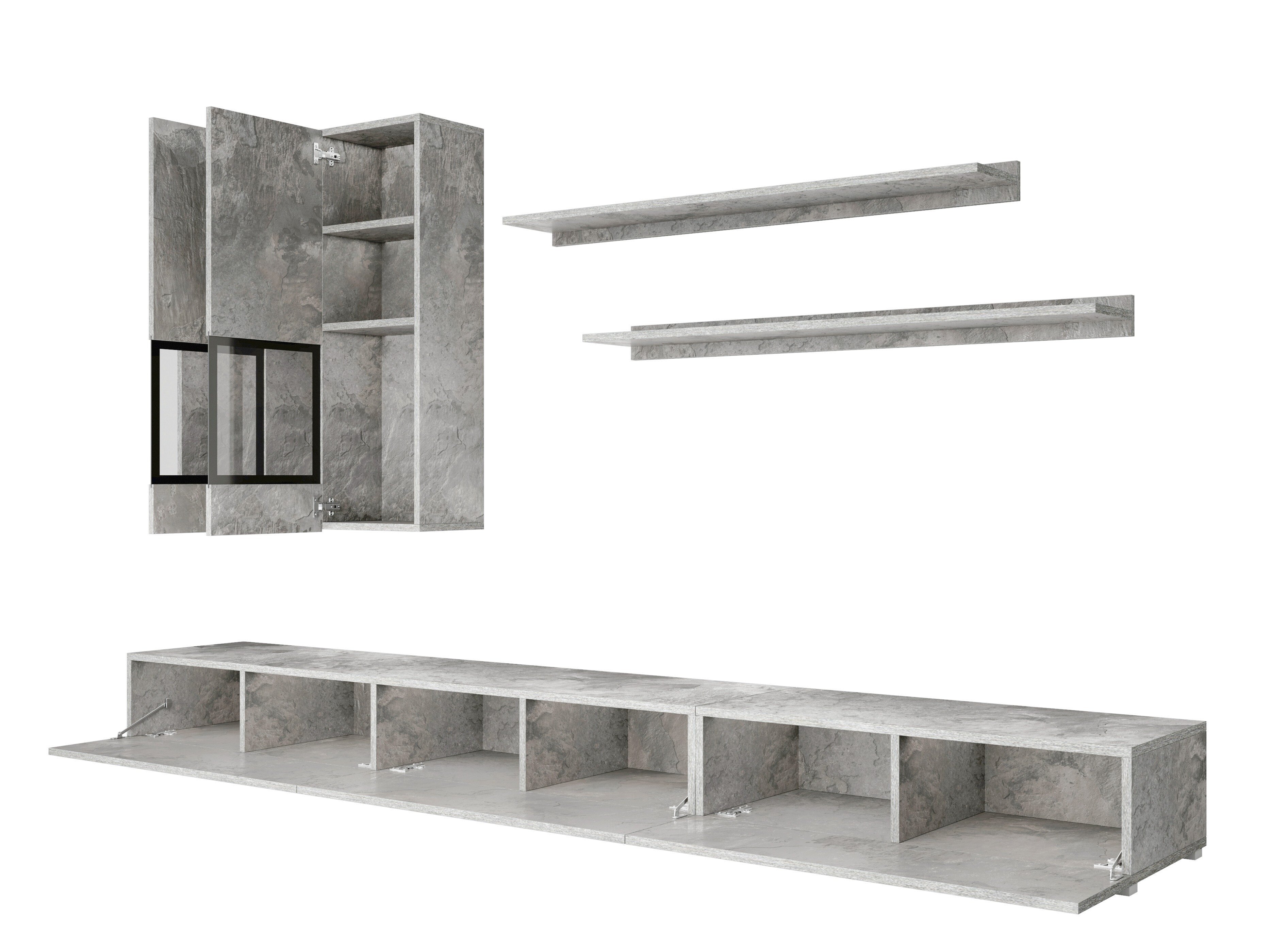 Conjunto de salón Serodeu 104 (Hormigón)