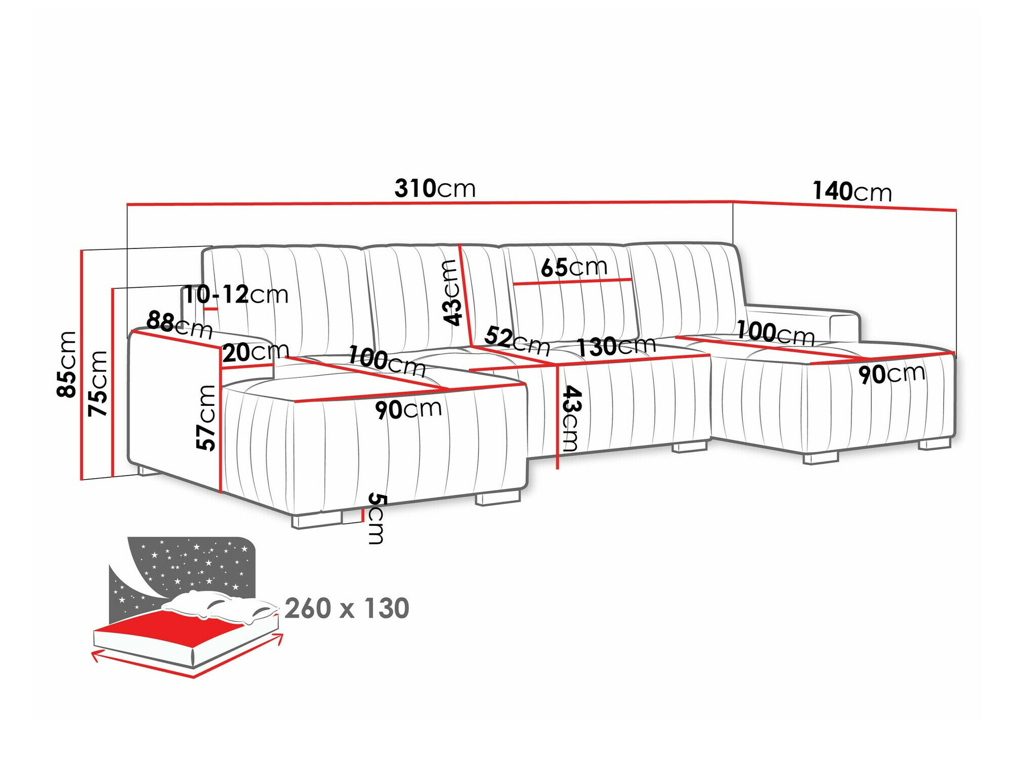 Sofá rinconero SP6131