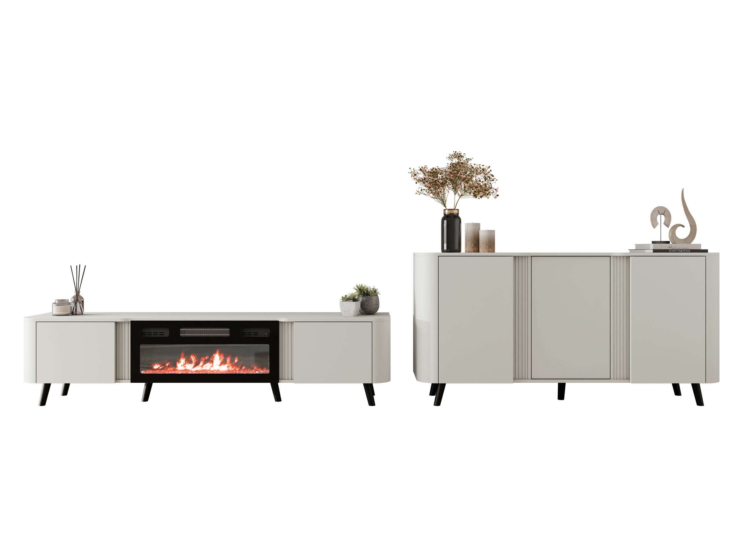 Conjunto de salón Modus (Cachemira + Negro)