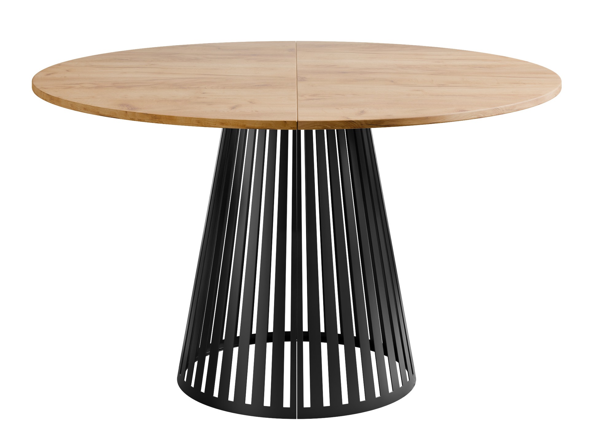 Mesa Prudentia II (Roble dorado artesanal + Negro)