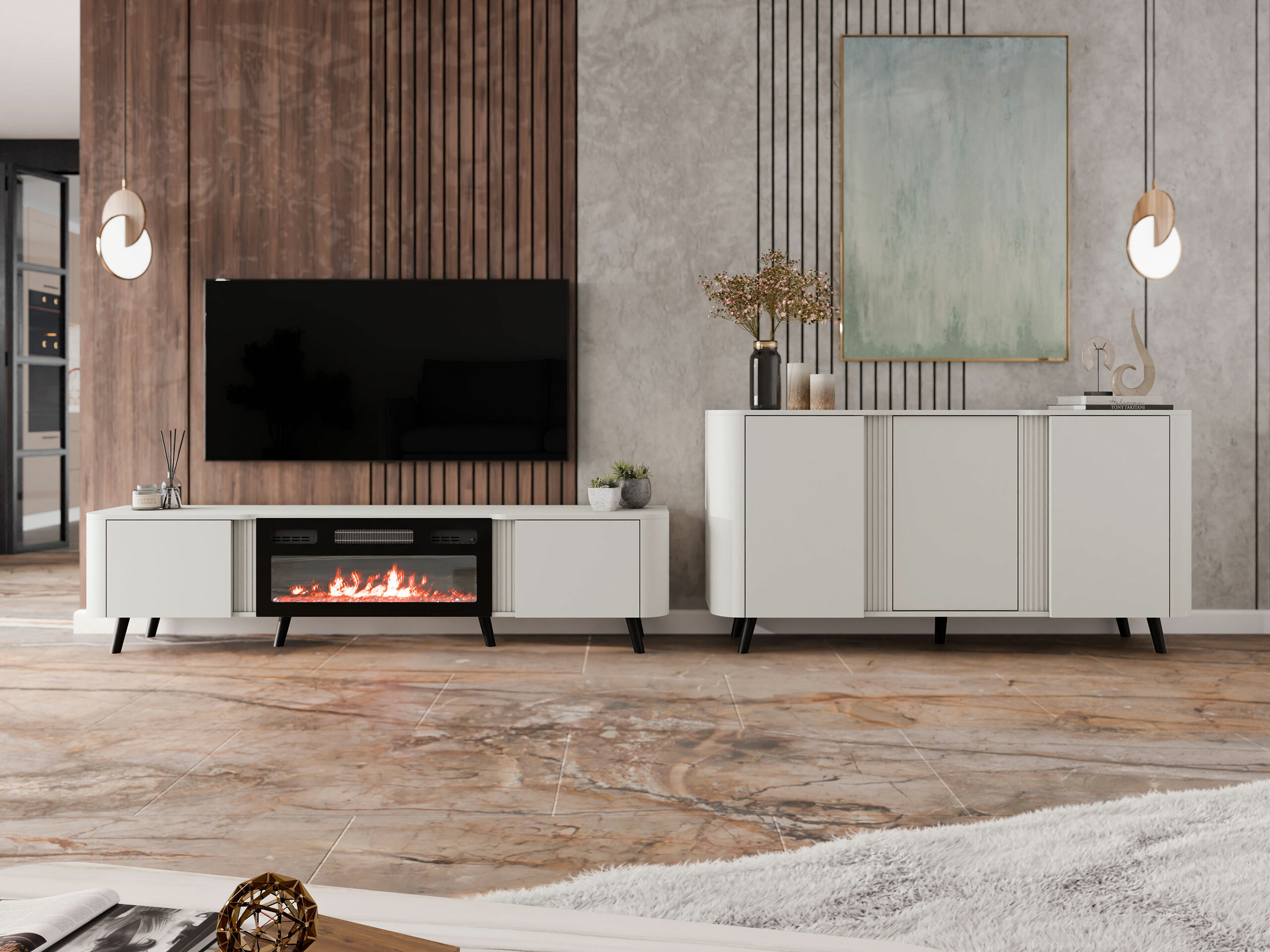 Mueble TV Modus (Cachemira + Negro)