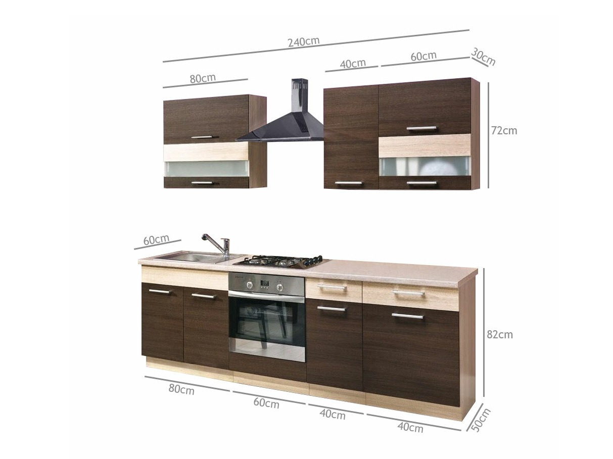 Conjunto de cocina modular Mode Dark 127