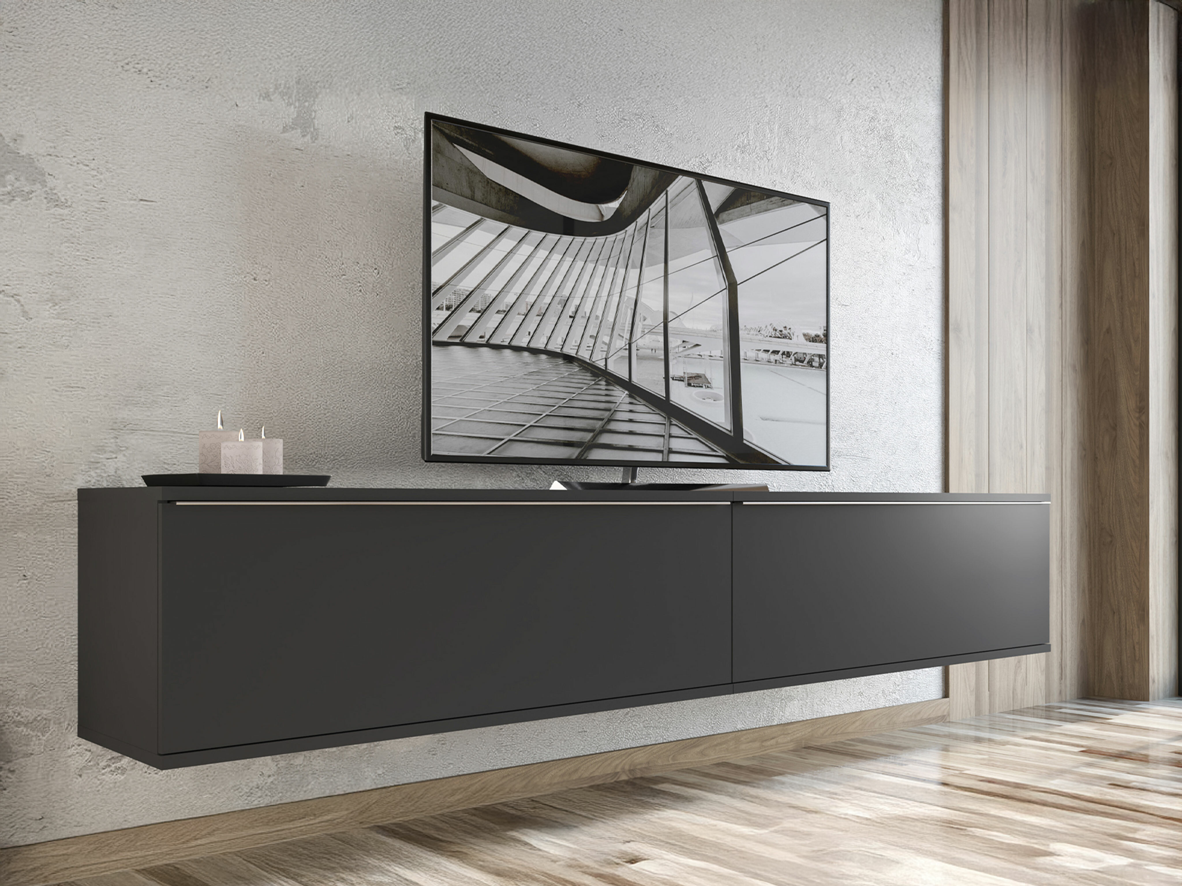 Mueble TV Camsala 100 (Negro)