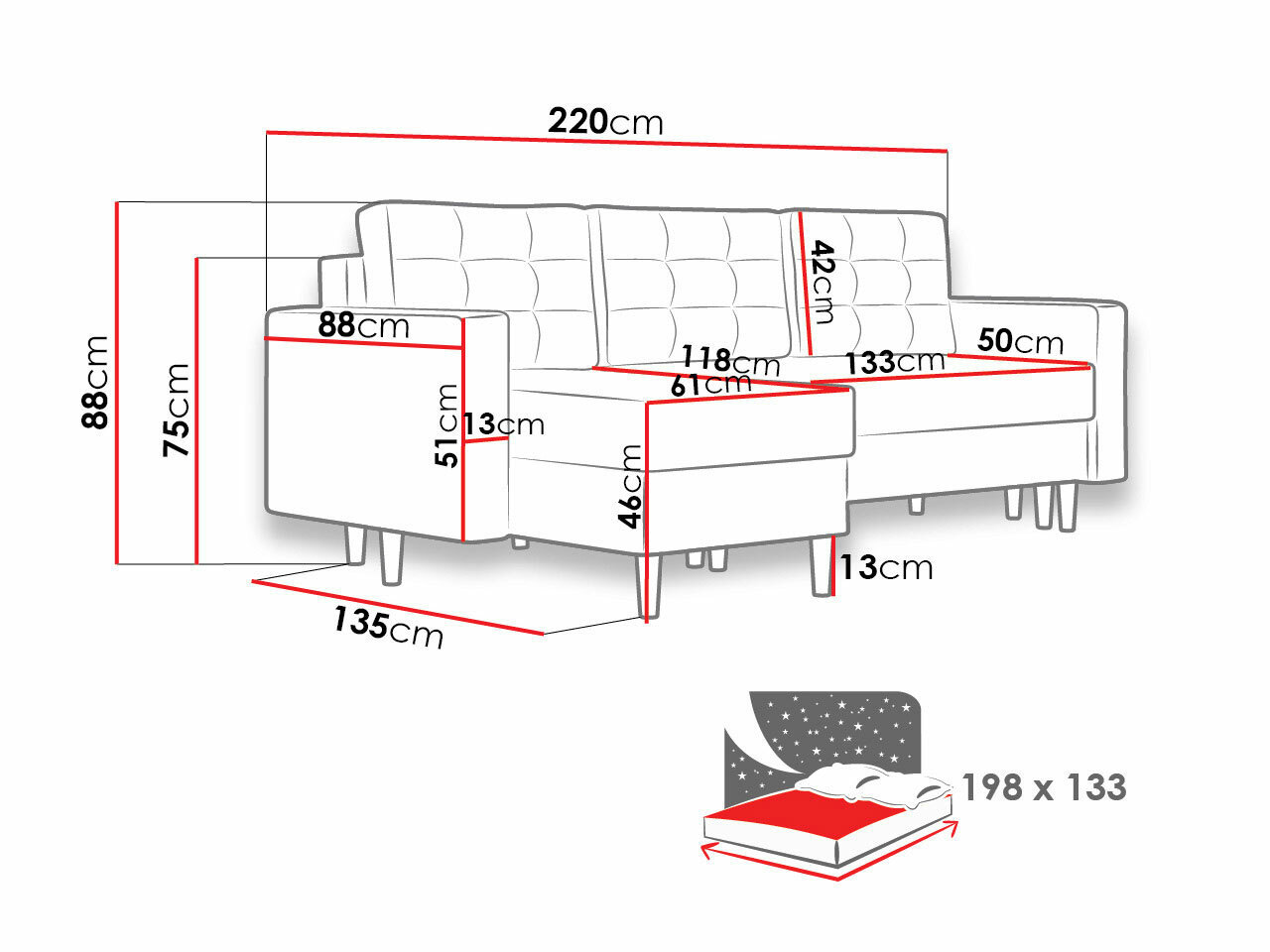 Sofá rinconero Columbus 108 (Kronos 19)