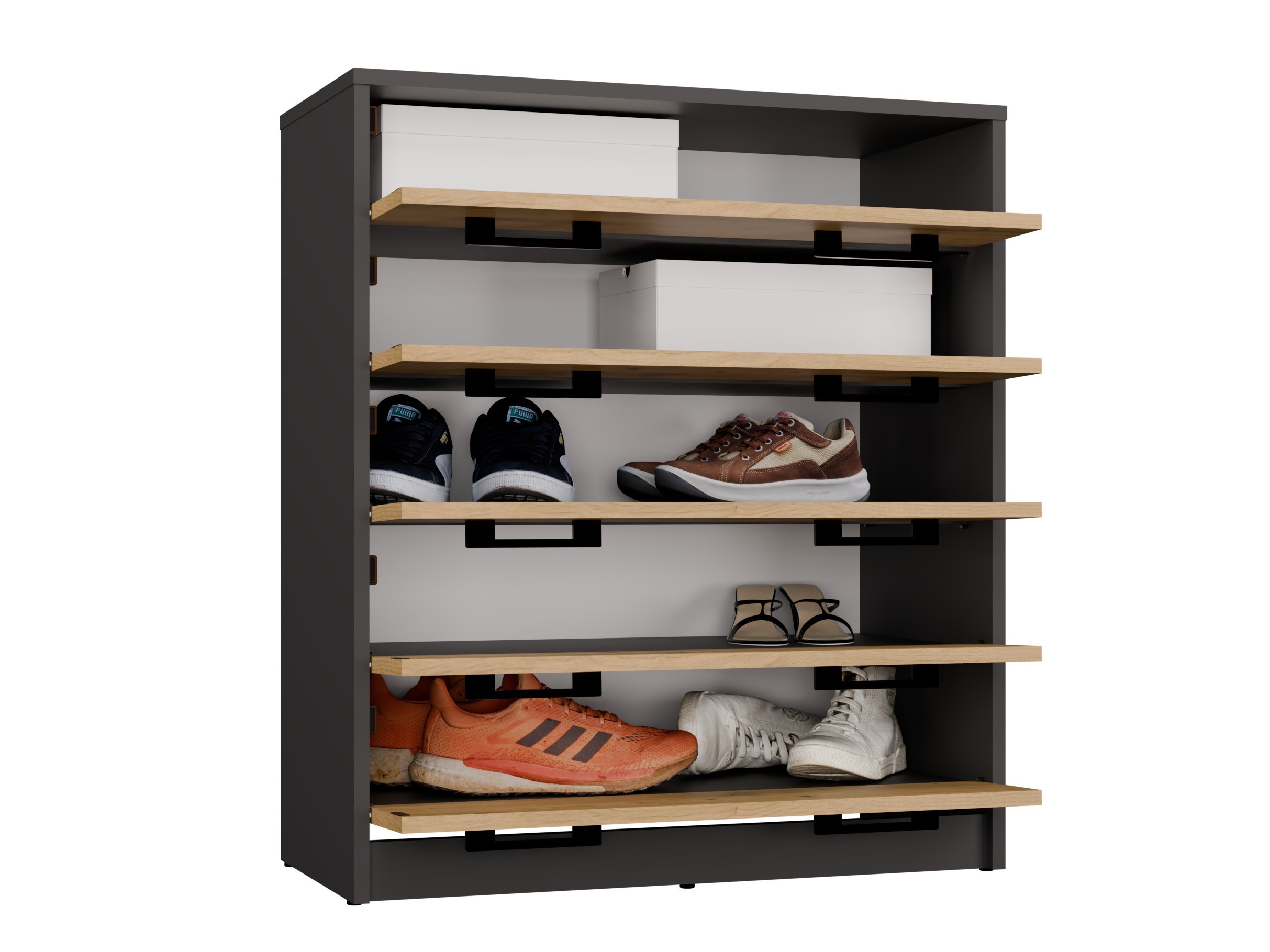 Zapatero Mandeville 372 (Roble Artisan + Antracita)