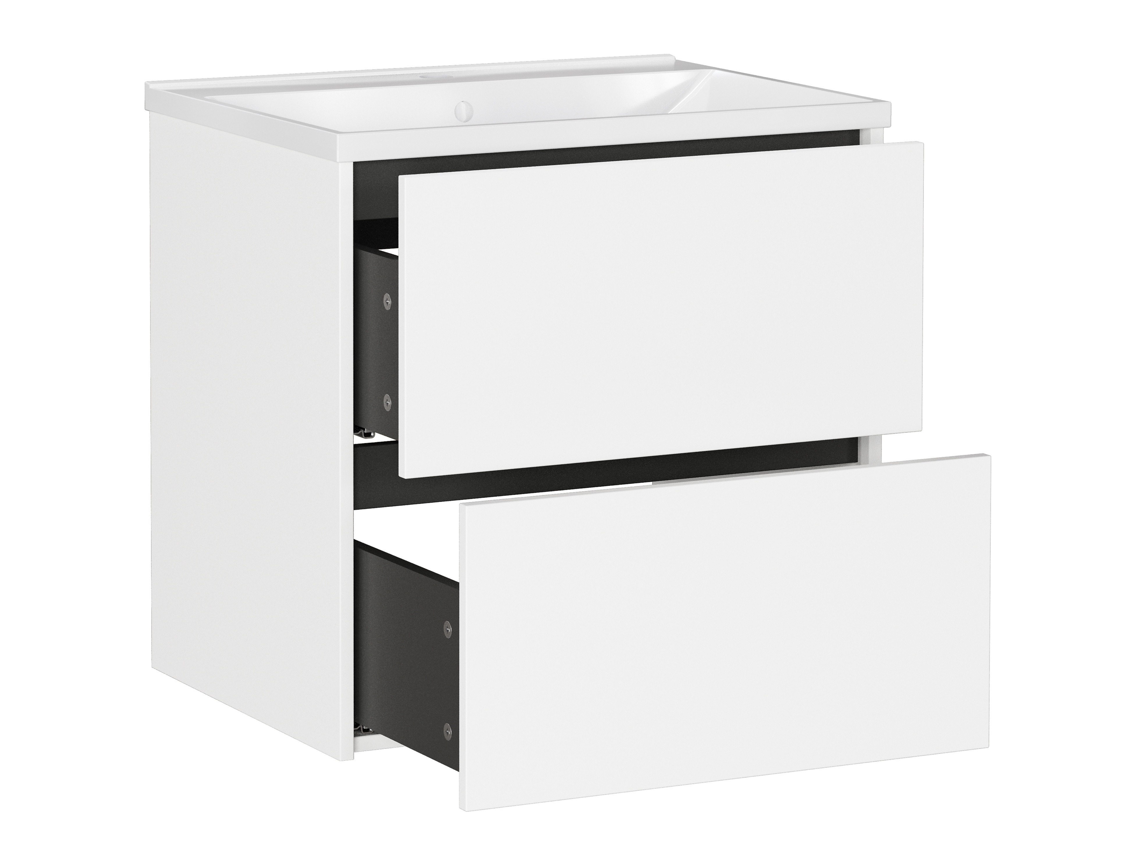 Armario de baño colgante para lavabo Sacramento 522 (Blanco)