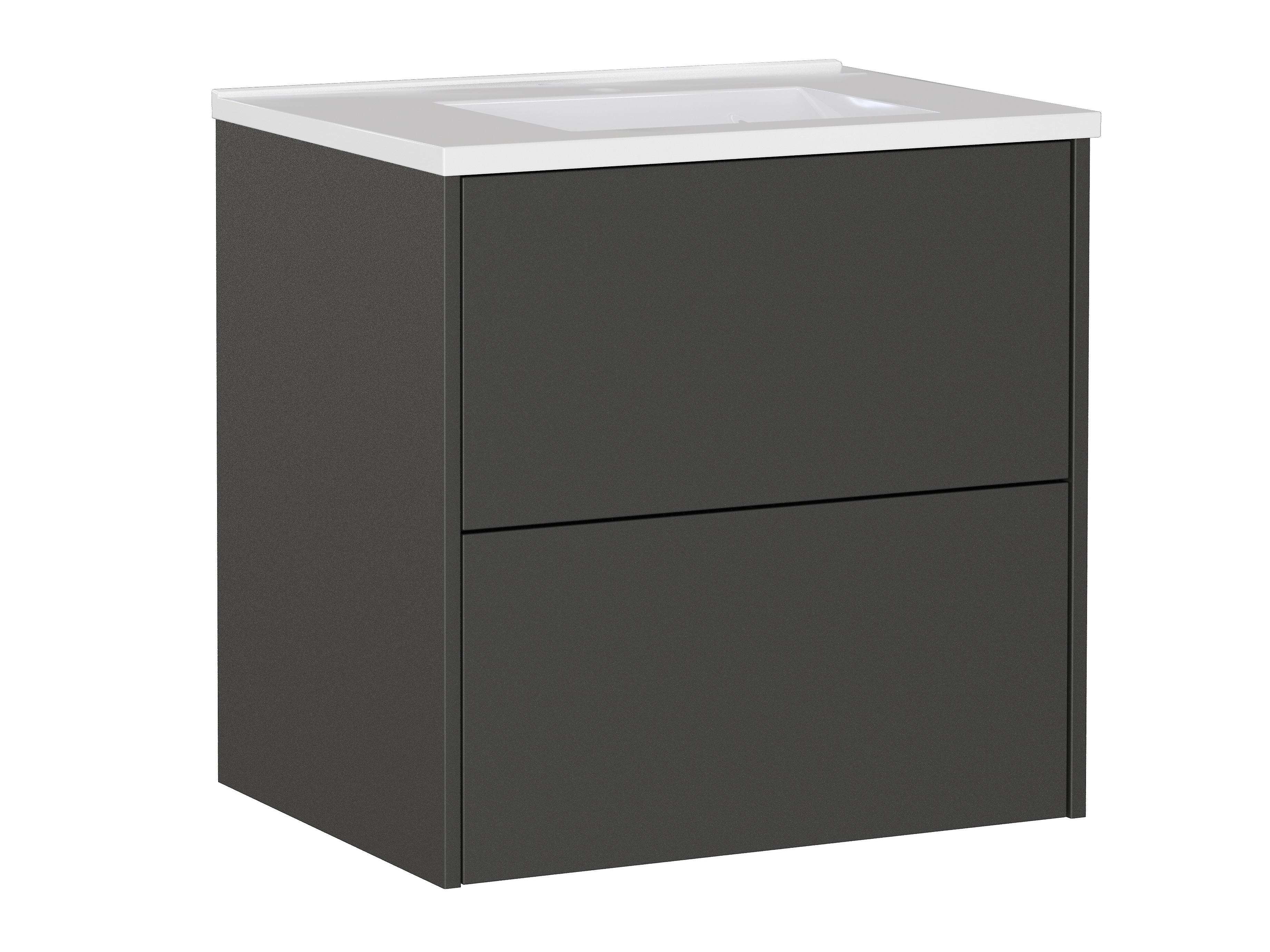 Armario de baño colgante para lavabo Sacramento 522 (Grafito)