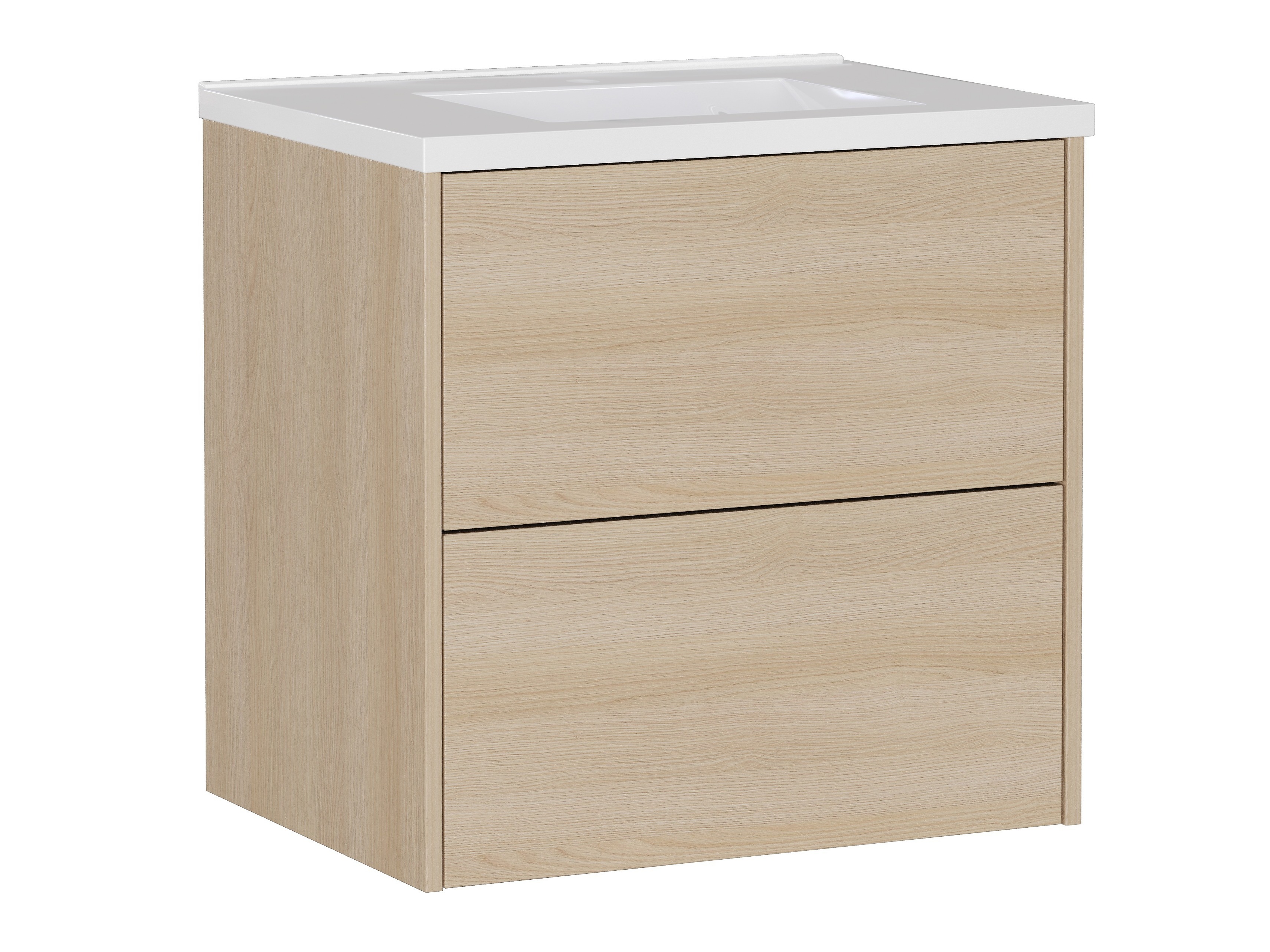 Armario de baño colgante para lavabo Sacramento 522 (Roble)