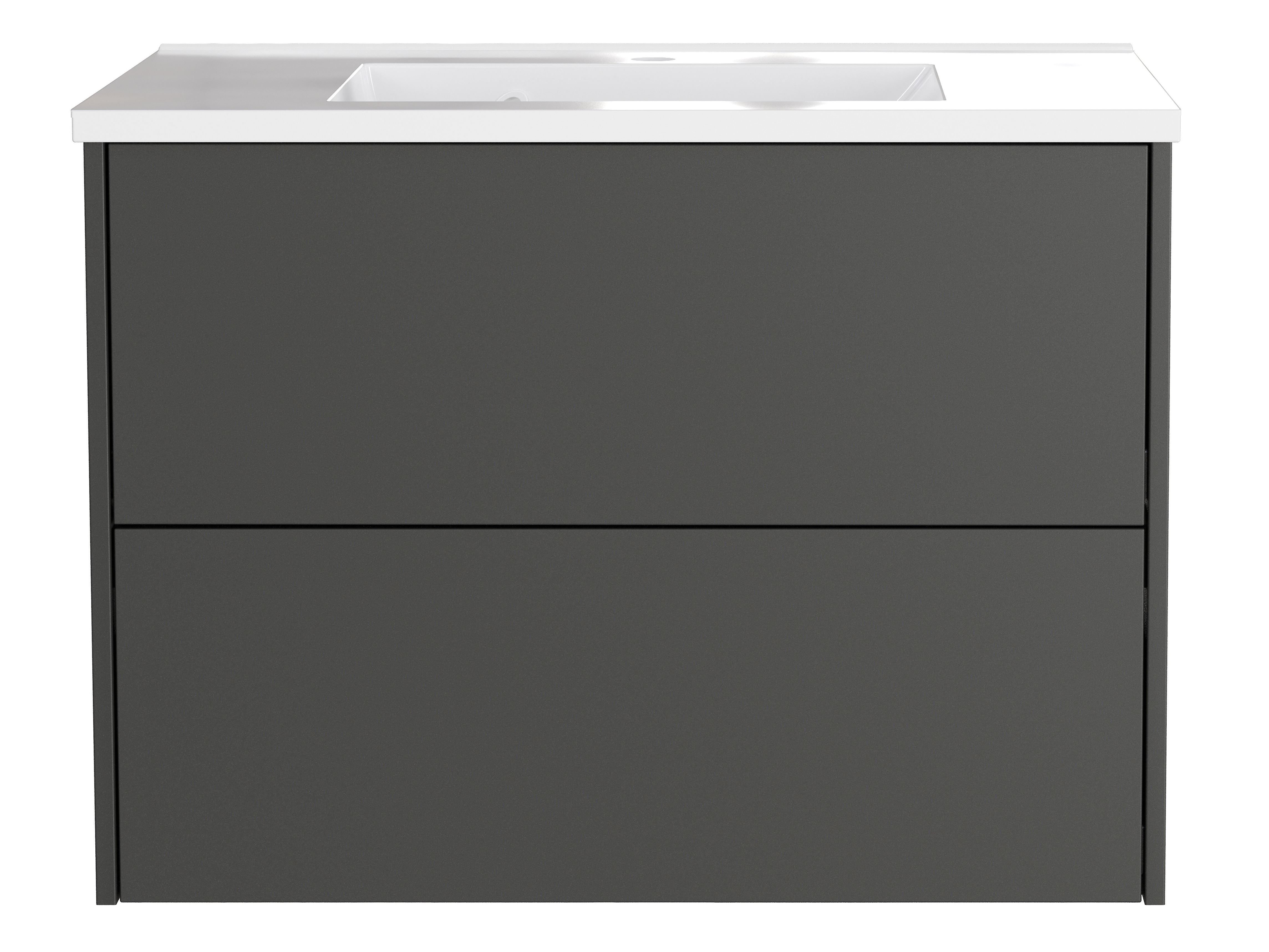Armario de baño colgante para lavabo Sacramento 523 (Grafito)