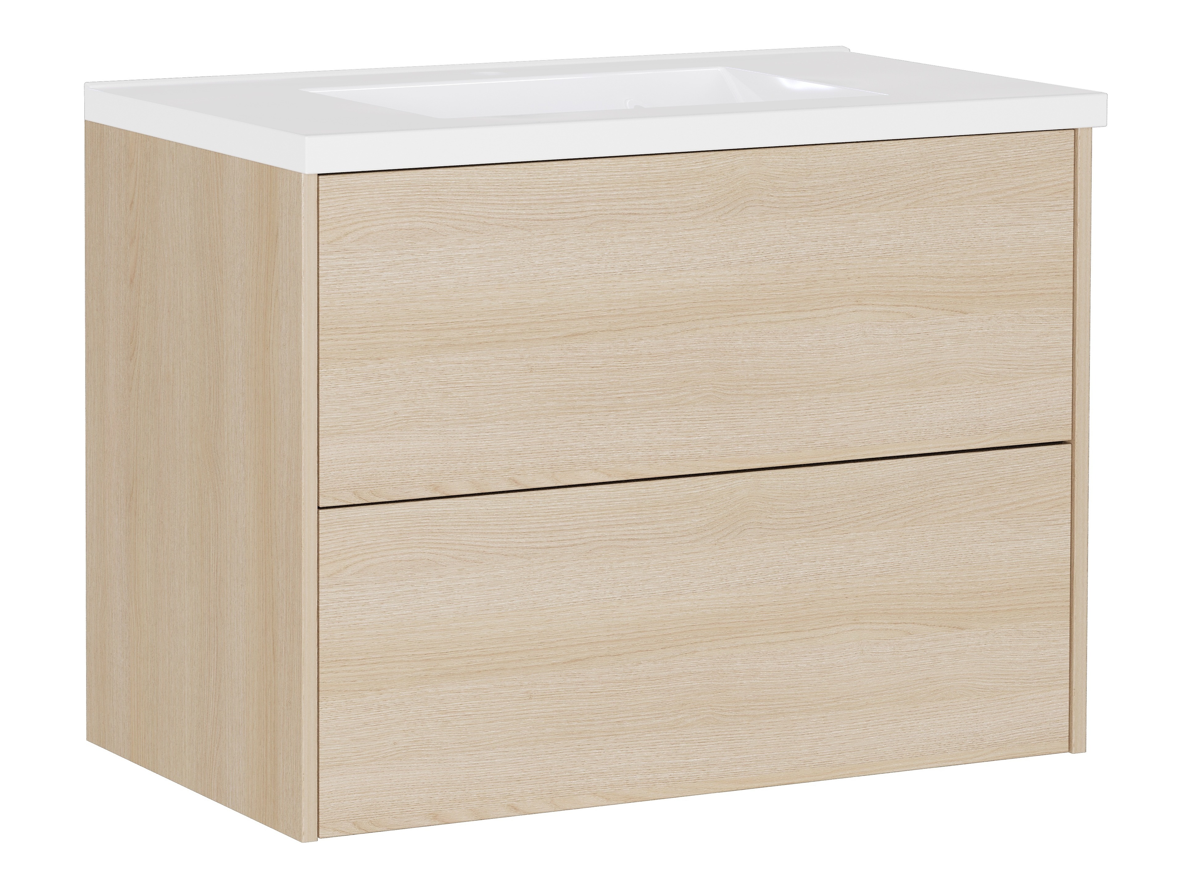 Armario de baño colgante para lavabo Sacramento 523 (Roble)