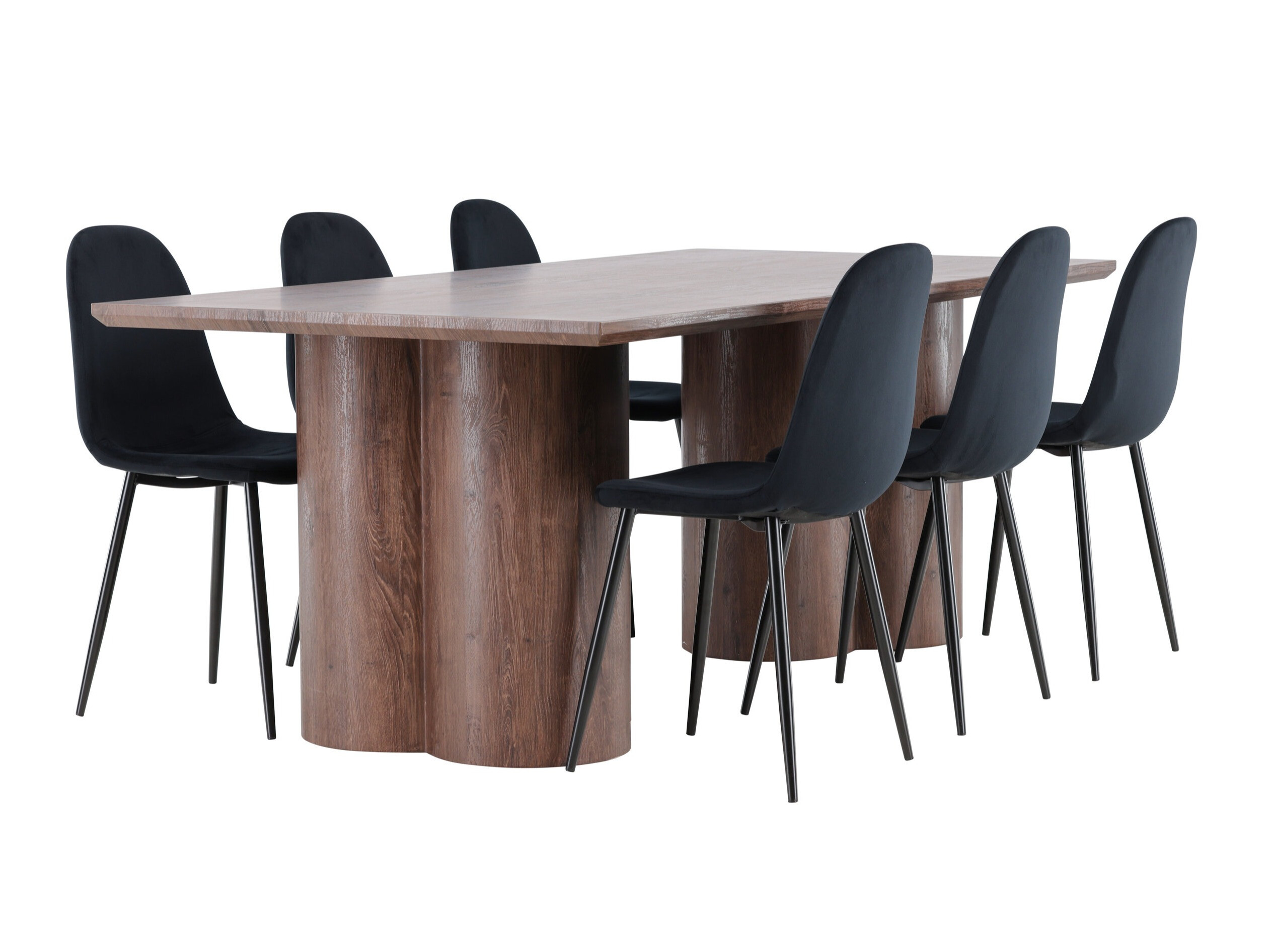 Conjunto de mesas y sillas para comedor Dallas 4959 (Negro)