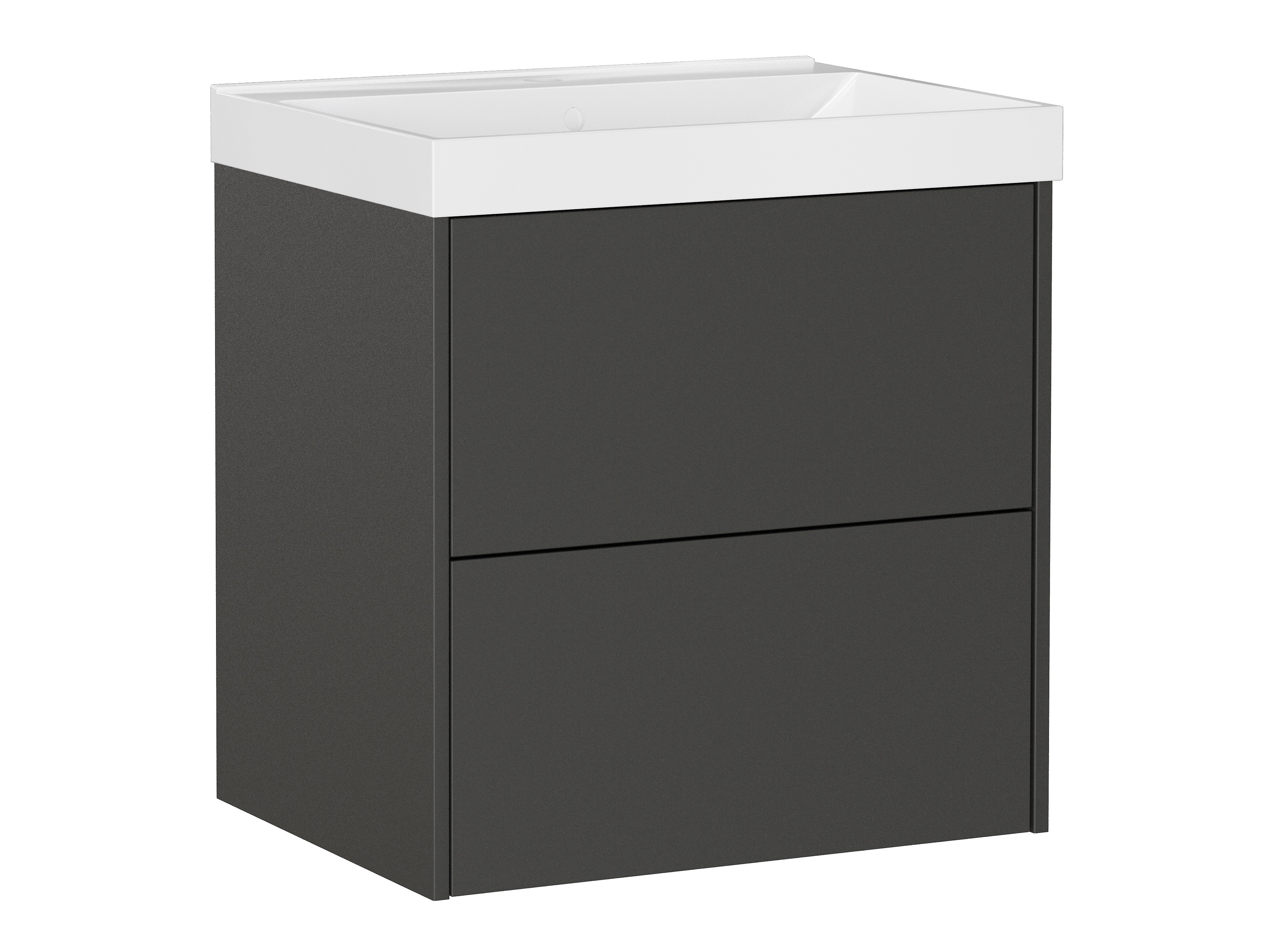 Armario de baño colgante para lavabo Sacramento 524 (Grafito)