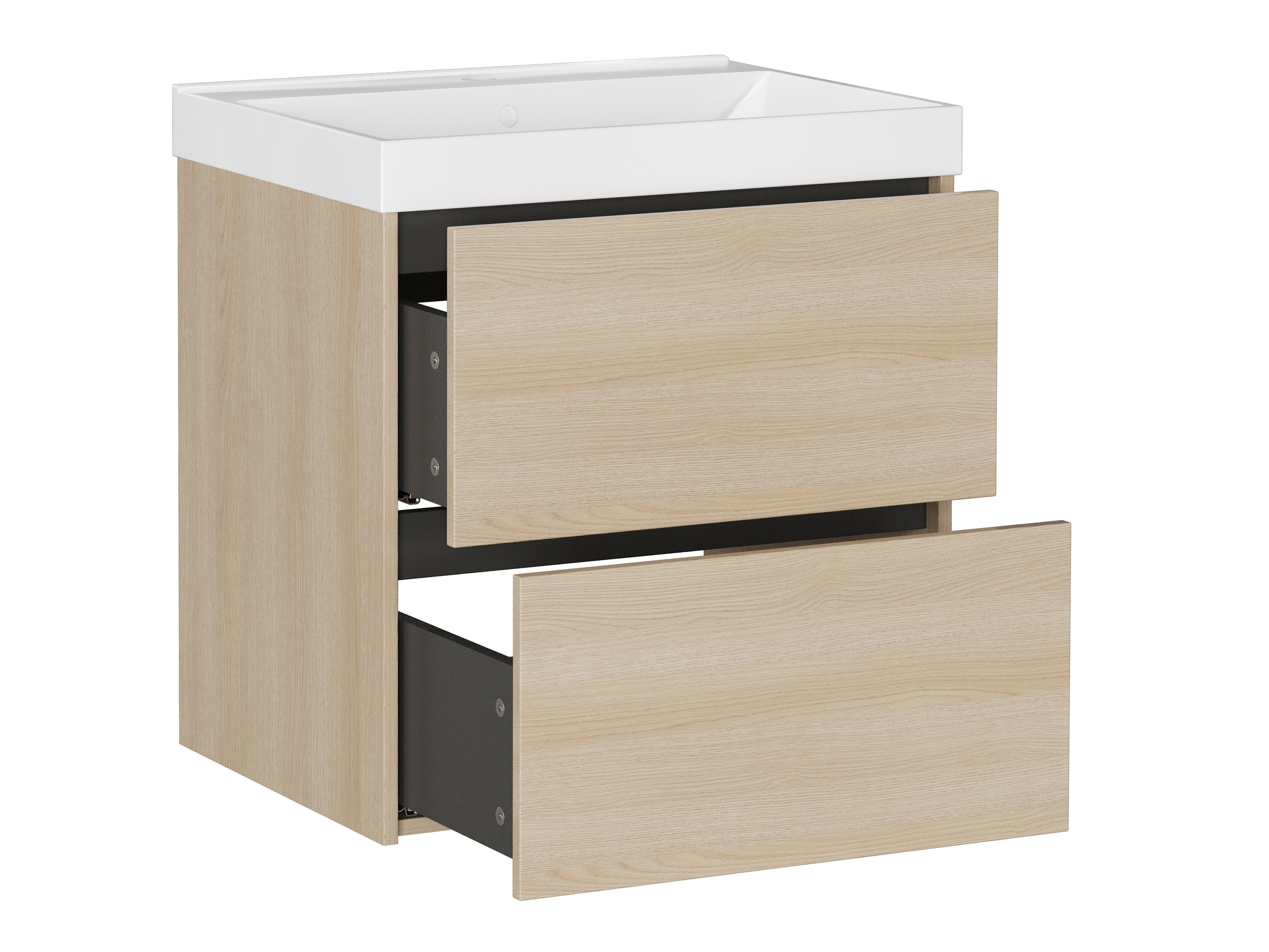 Armario de baño colgante para lavabo Sacramento 524 (Roble)