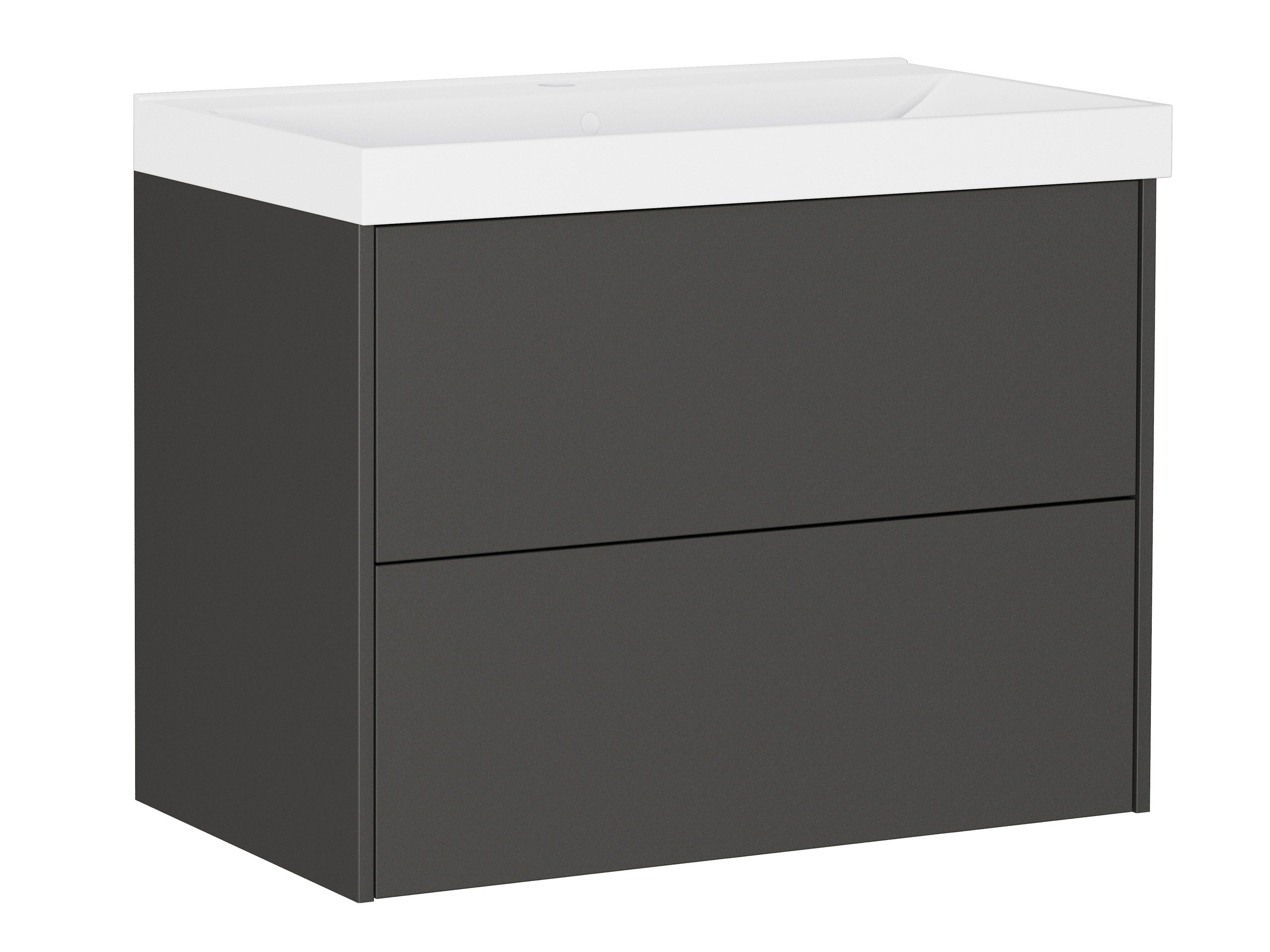 Armario de baño colgante para lavabo Sacramento 525 (Grafito)