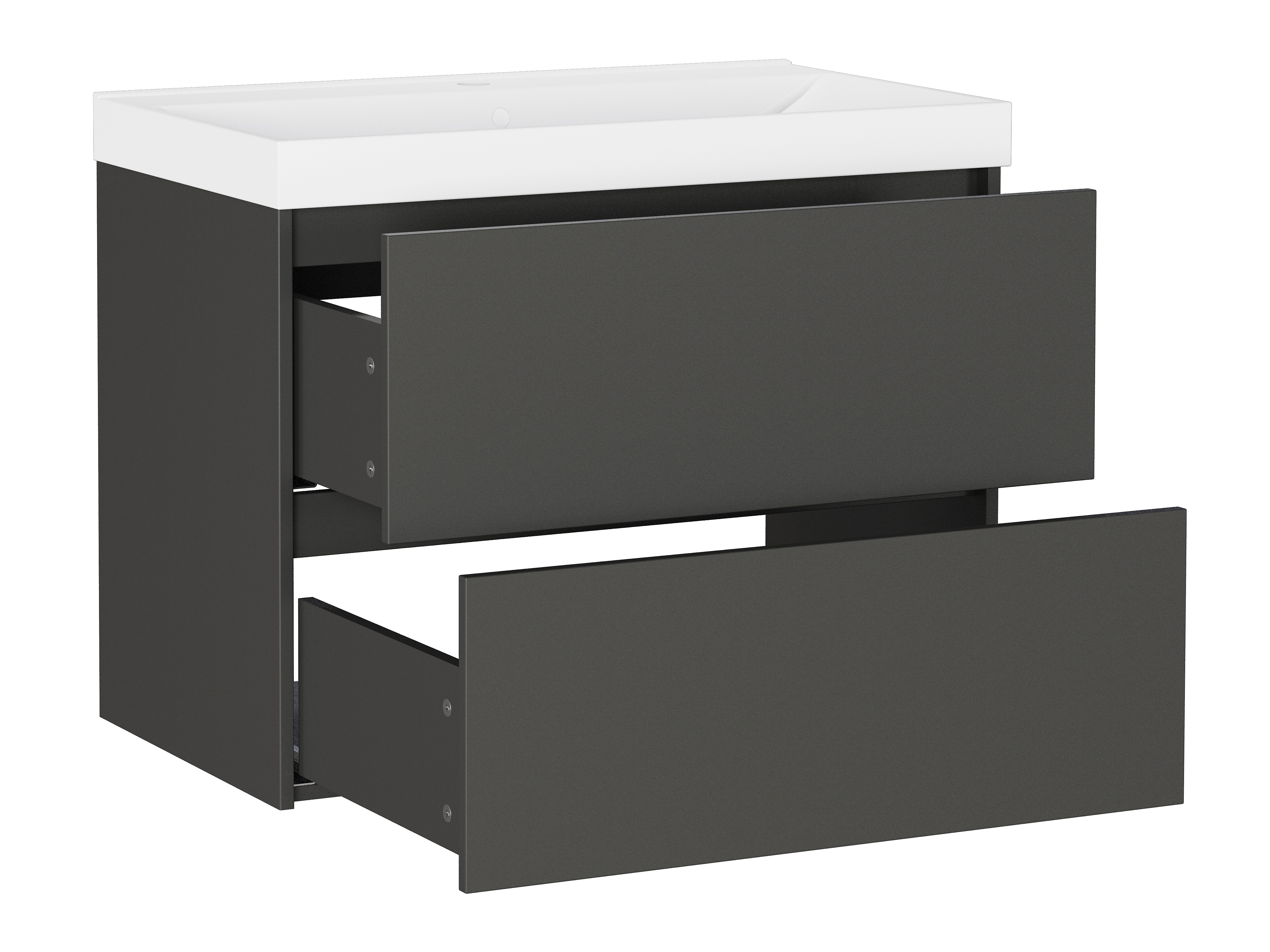 Armario de baño colgante para lavabo Sacramento 525 (Grafito)