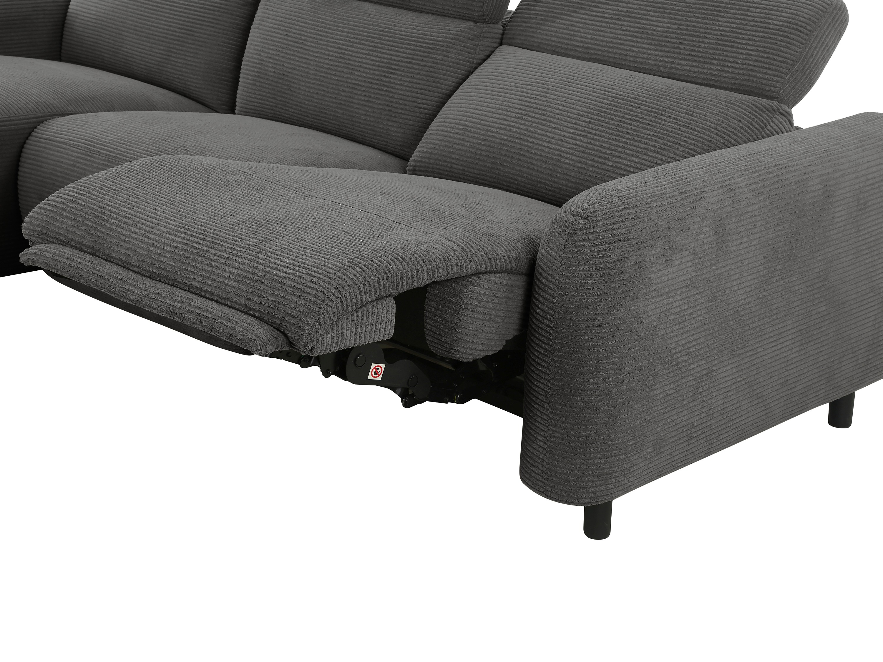 Sillón reclinable de ángulo suave Denton 1509 (Antracita)
