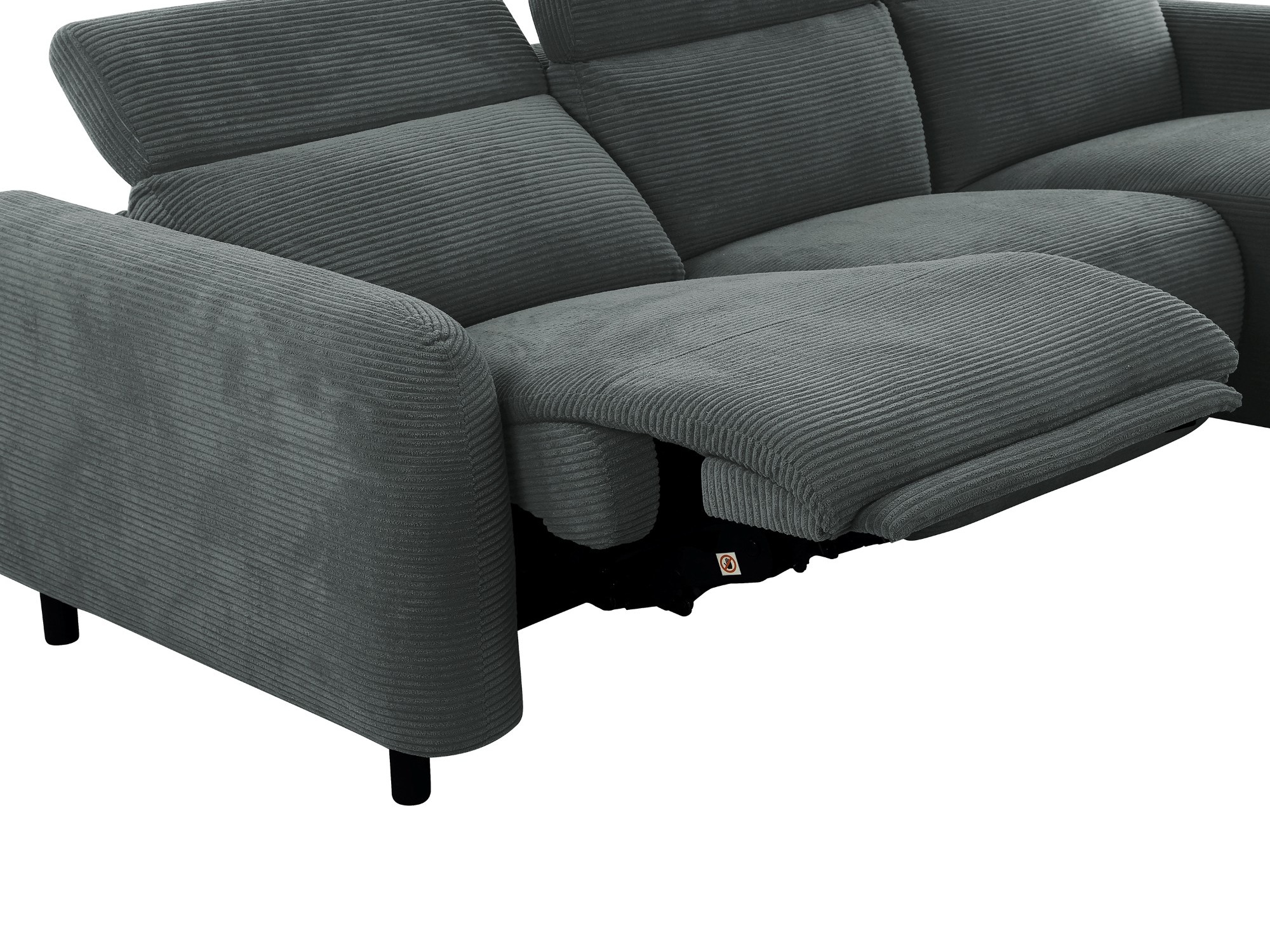 Sillón reclinable de ángulo suave Denton 1509 (Antracita)