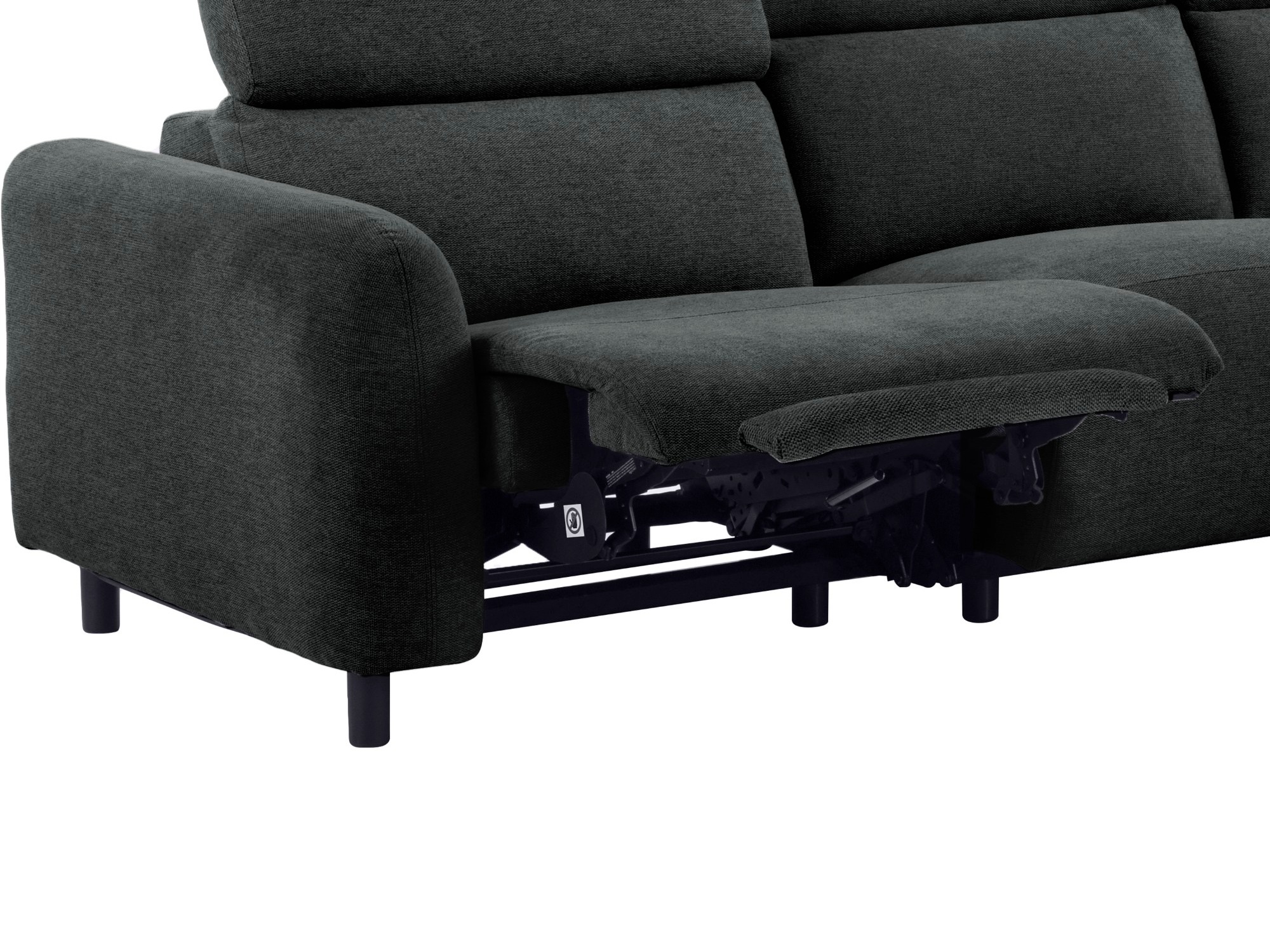 Sillón reclinable de ángulo suave Denton 1509 (Gris oscuro)