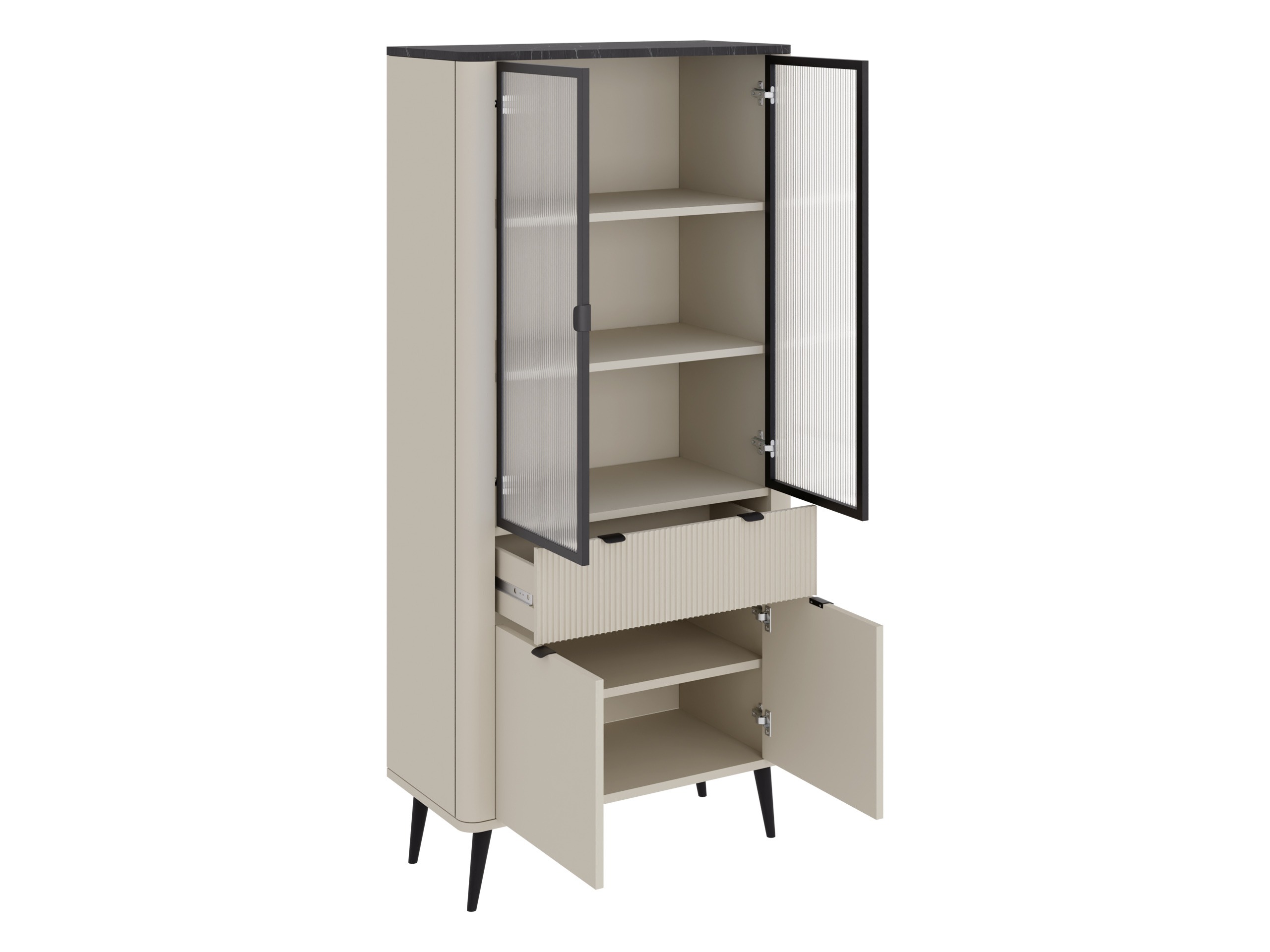 Conjunto de salón Lufela 120 (Cachemira + Nogal)