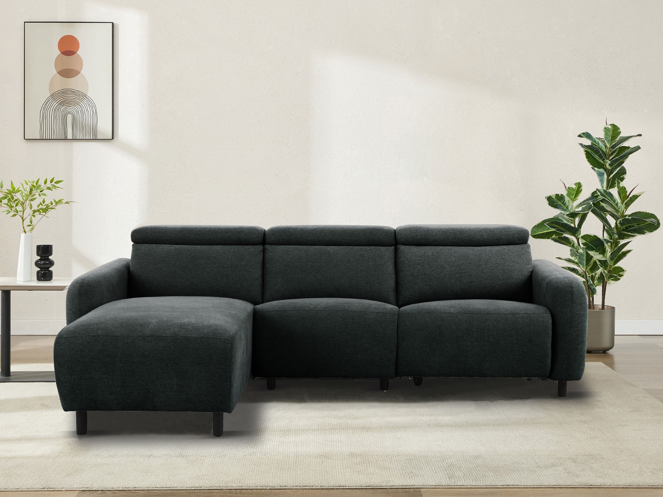 Sillón reclinable de ángulo suave Denton 1510 (Antracita)