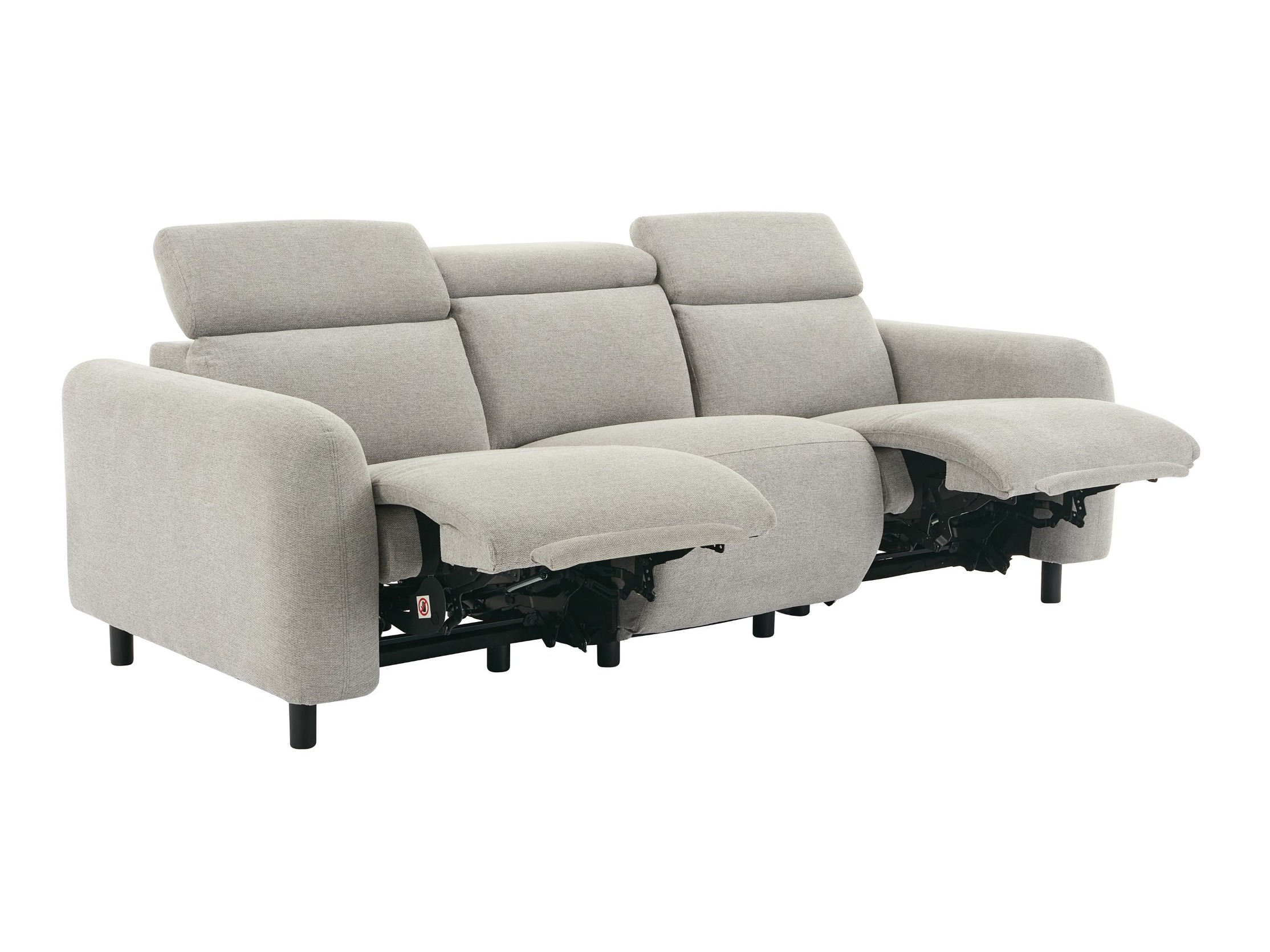 Sofá reclinable Denton 1512 (Gris claro)
