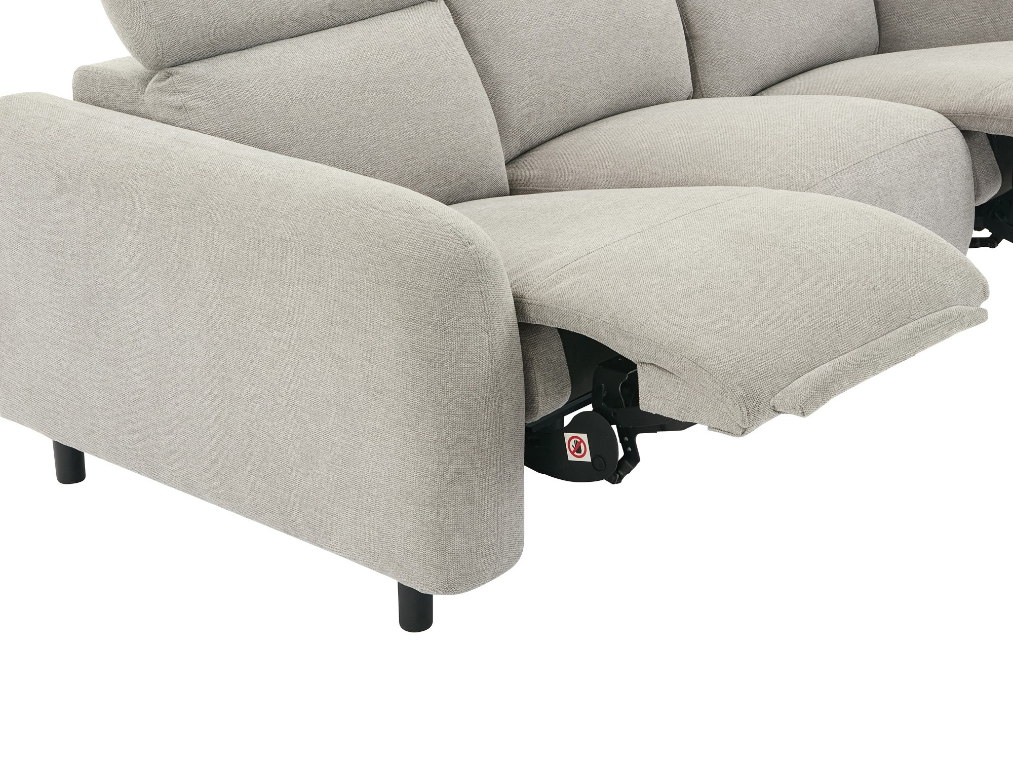 Sofá reclinable Denton 1512 (Gris claro)