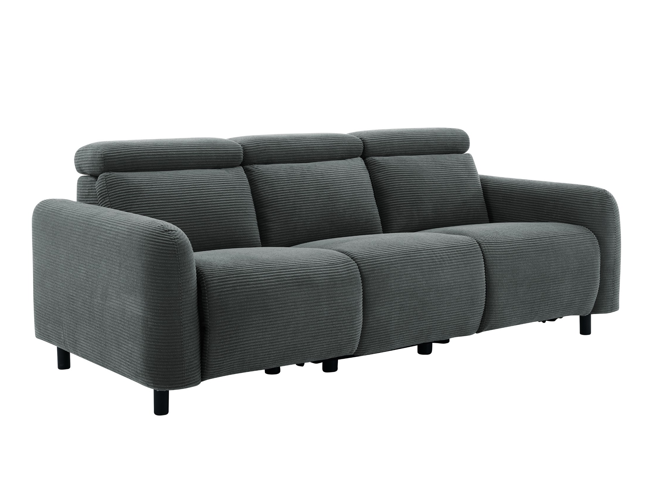Sofá reclinable Denton 1512 (Gris oscuro)
