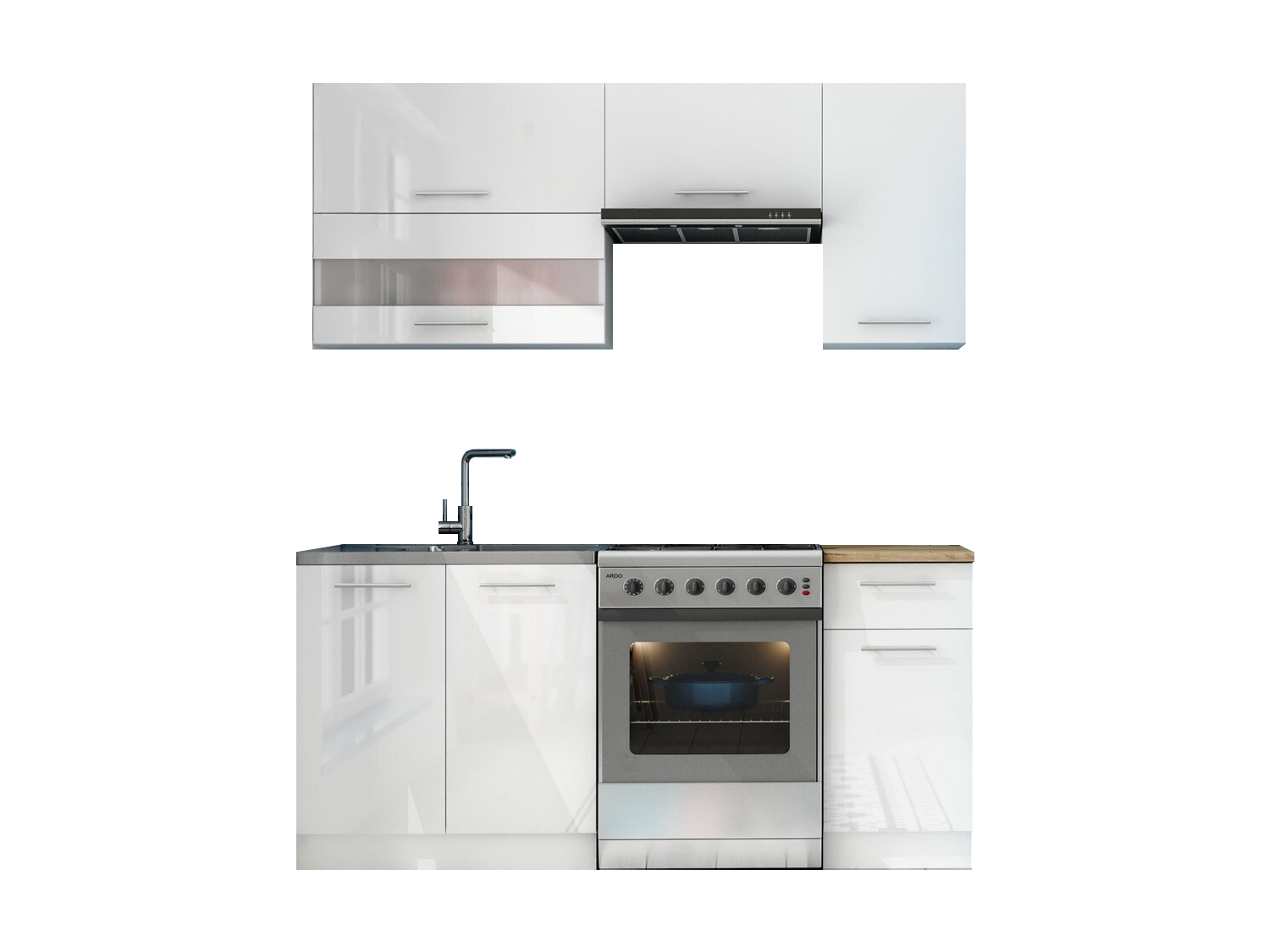 Conjunto de cocina modular Tiffa White 113