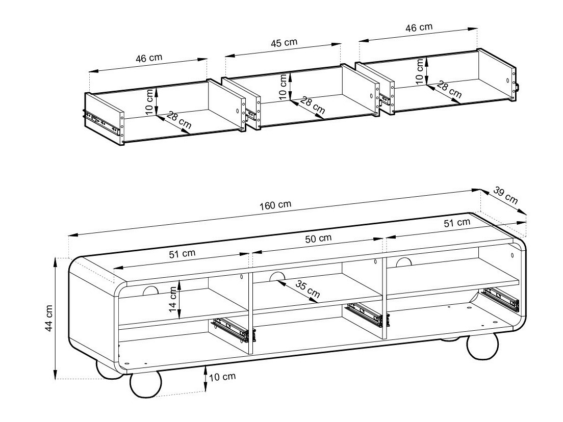 Mueble TV Vendori 100