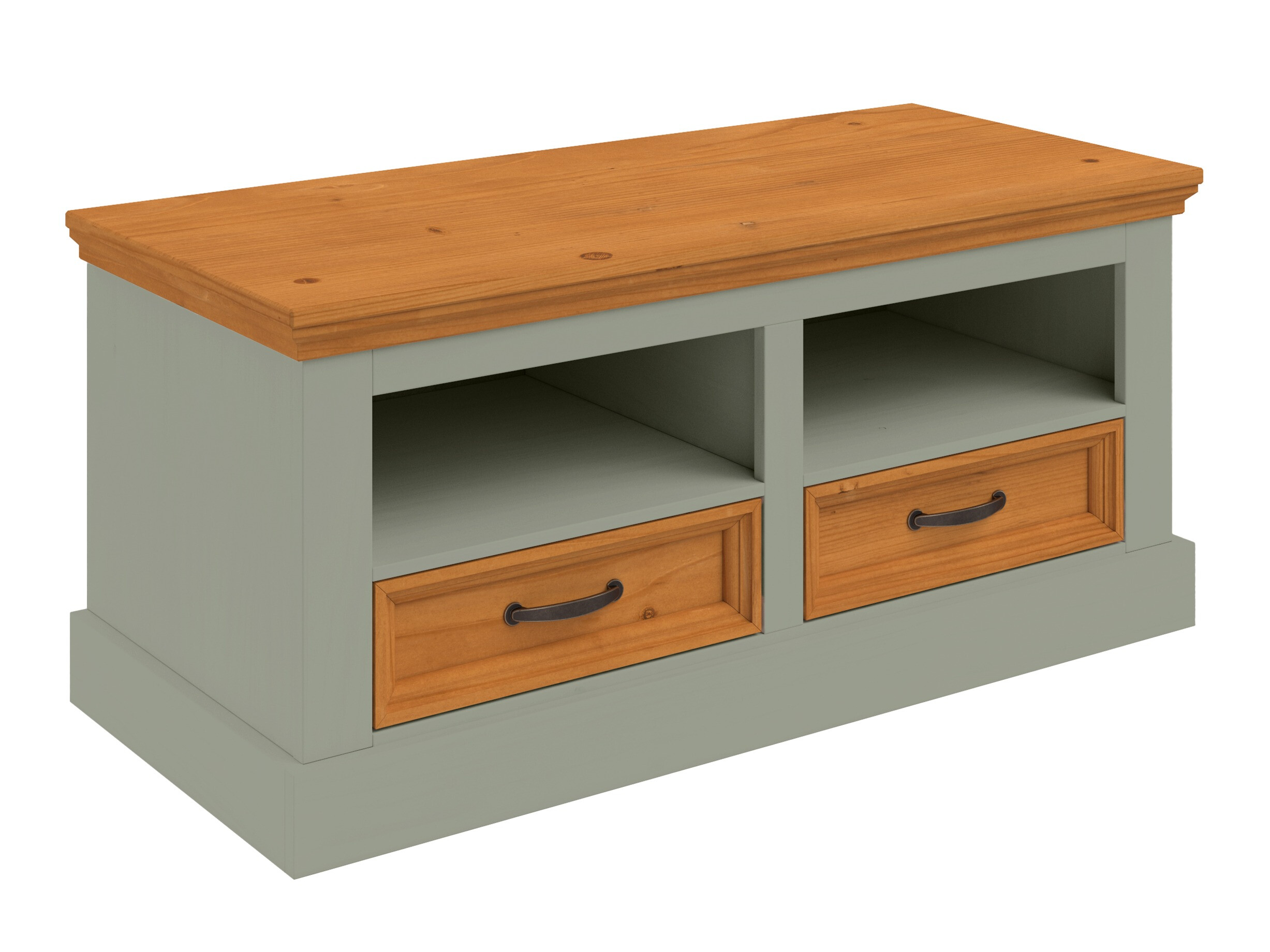 Cómoda Tolelio 128 (Verde + Pino)