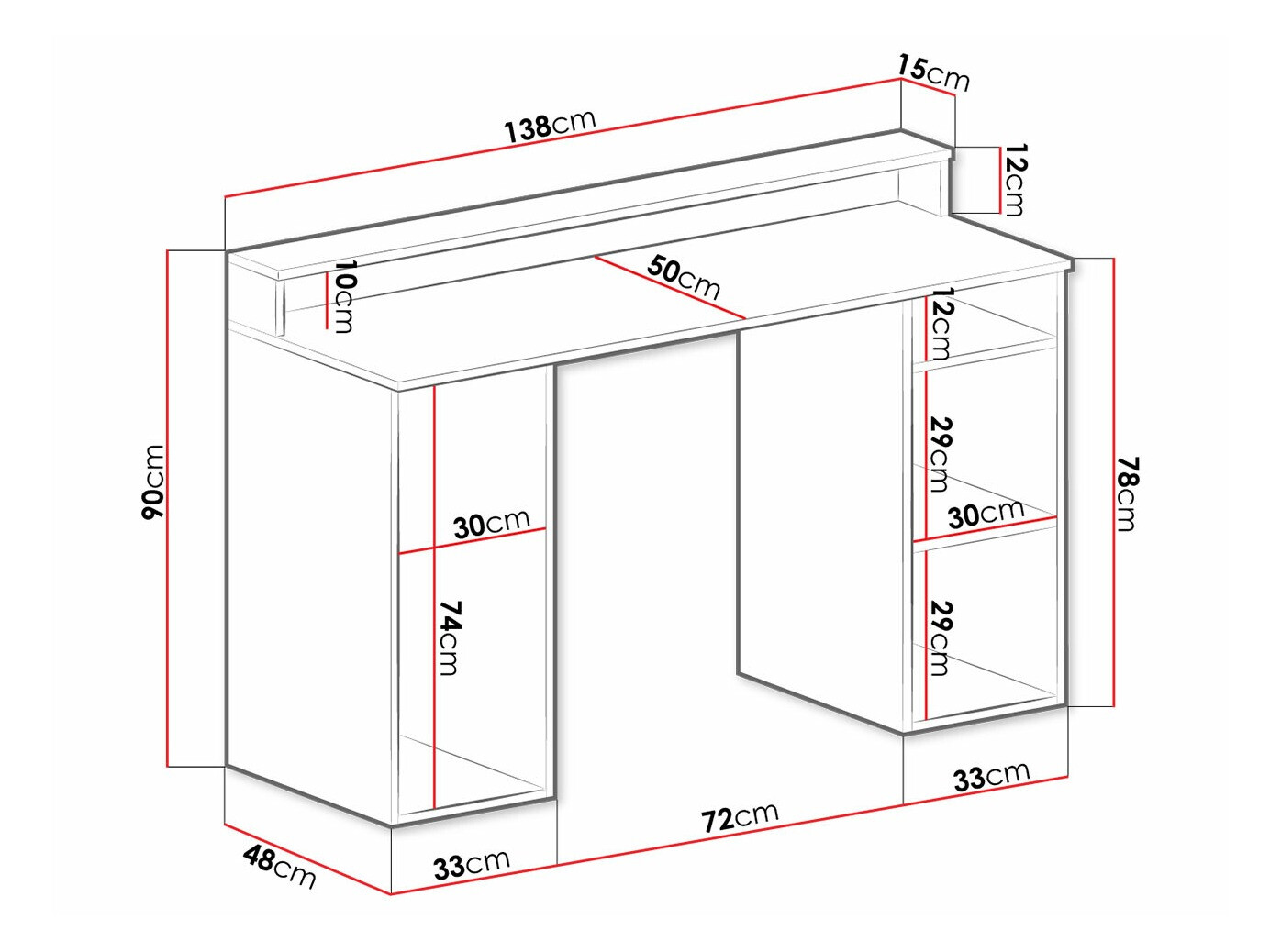 Escritorio gaming SP6163