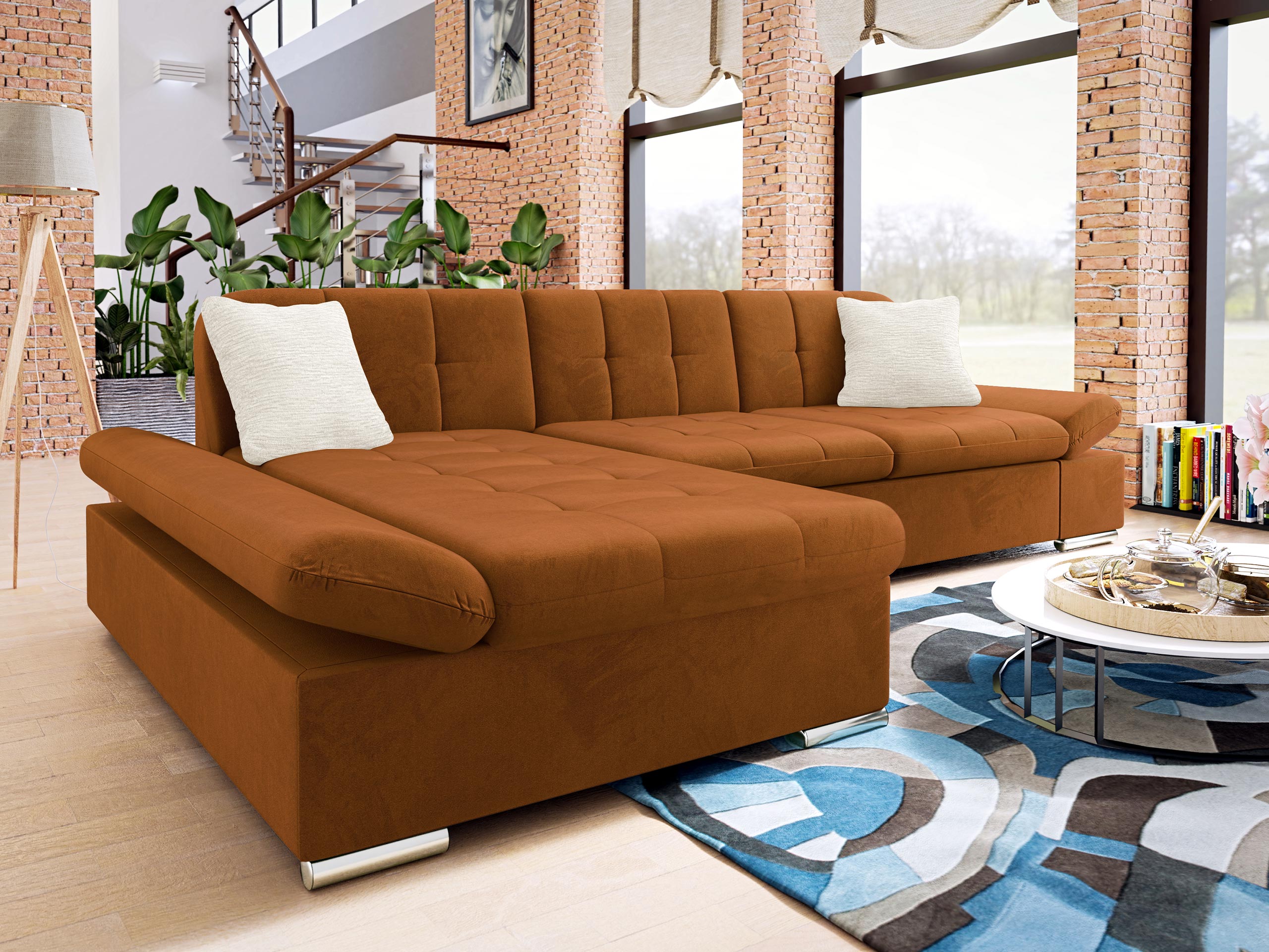 Sofá rinconero Comfivo Serenitas (Piano 21 + Mokka 03)