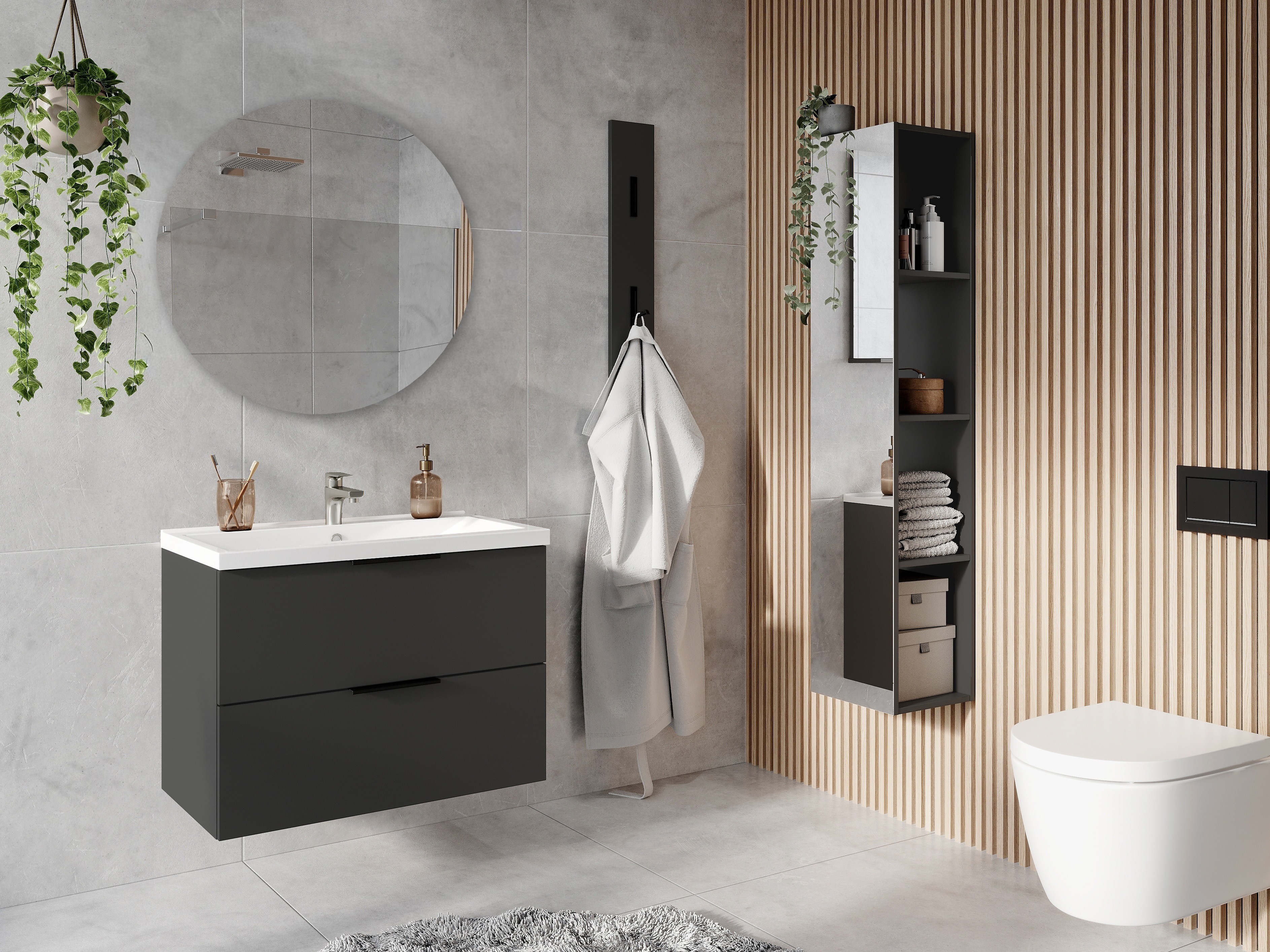 Armario de baño colgante para lavabo Temeli 111