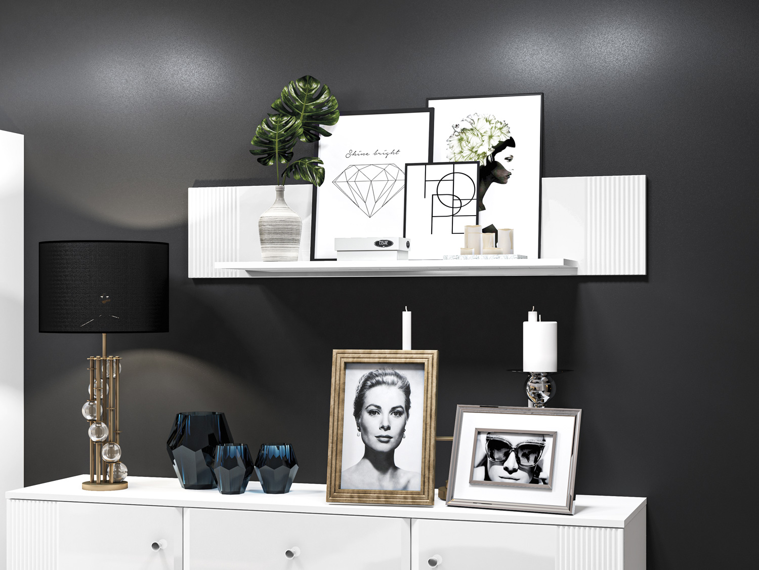 Estantería de pared Fivfloi 103