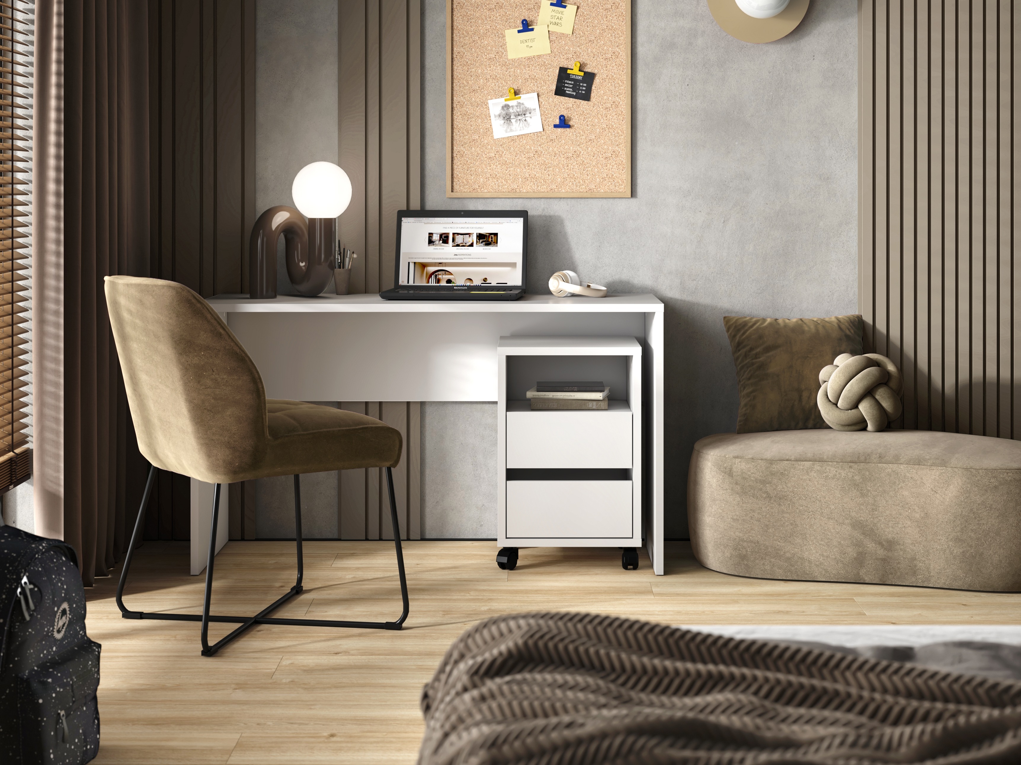 Mesa de oficina Austin 347 (Blanco)